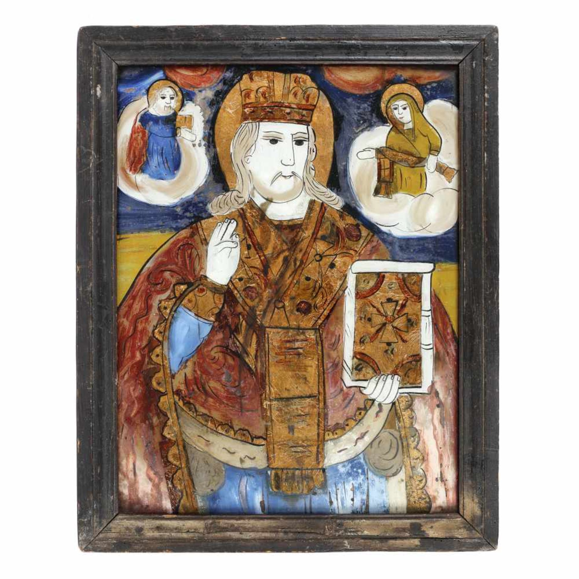 ”Saint Nicholas”, credited to painter Maria Prodan (Furnică), Maieri, Alba Iulia, late 19th century