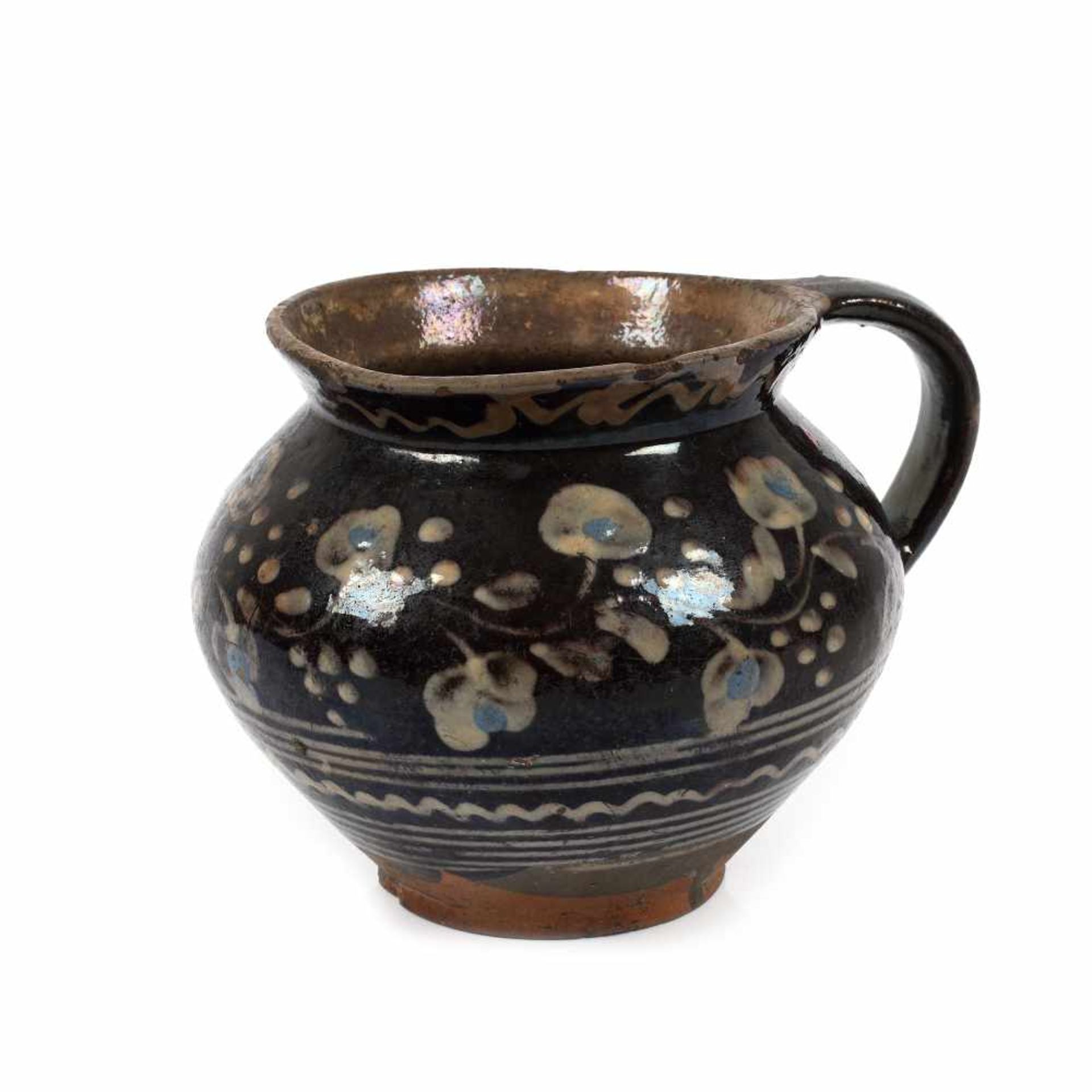 Cup, decorated with vegetal motifs, Prundul Bârgăului, Bistrița-Năsăud, approx. 1900