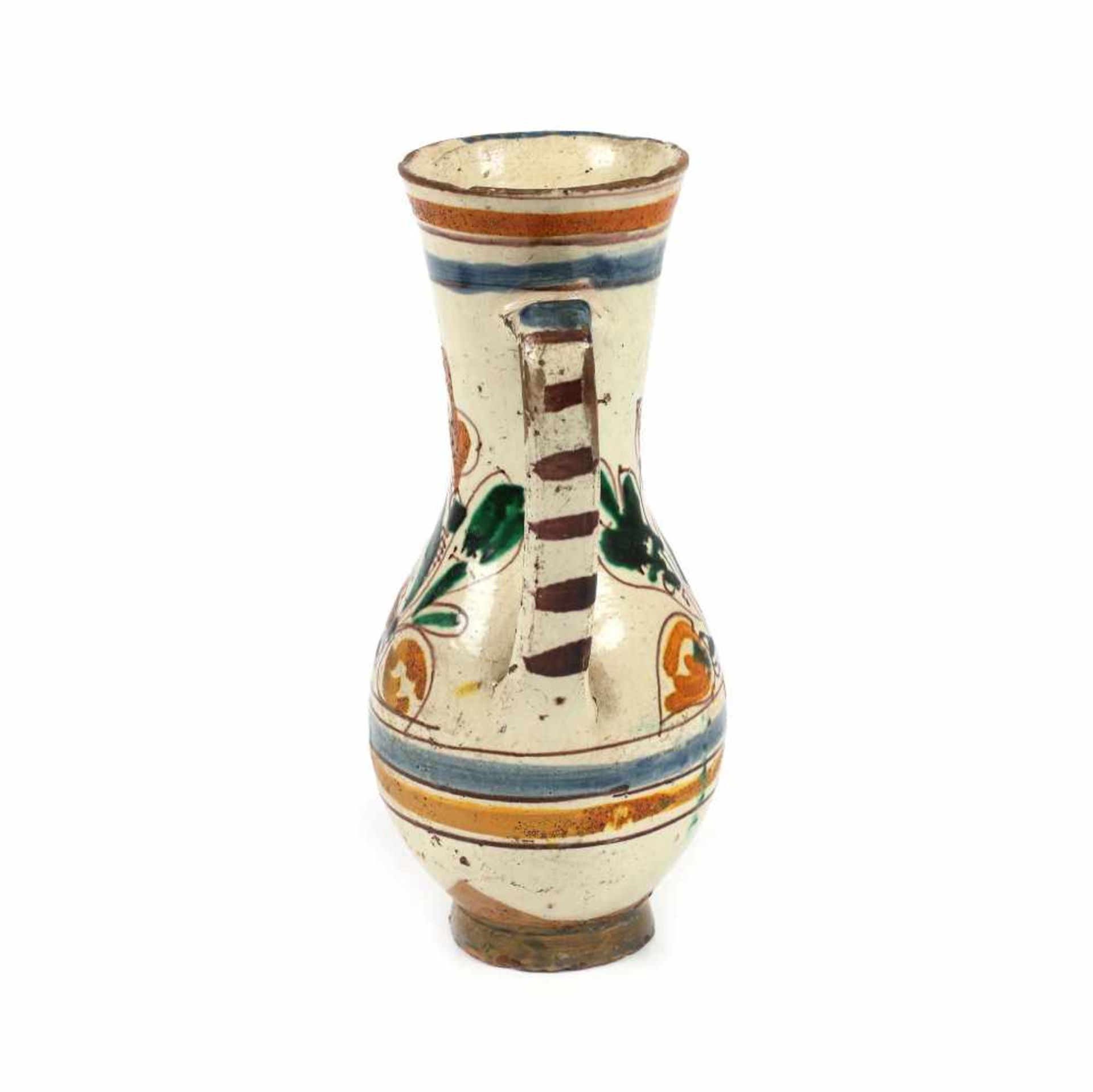 Large wine cup decorated with the bird of happiness, Turda, approx. 1820, rarity - Image 4 of 4