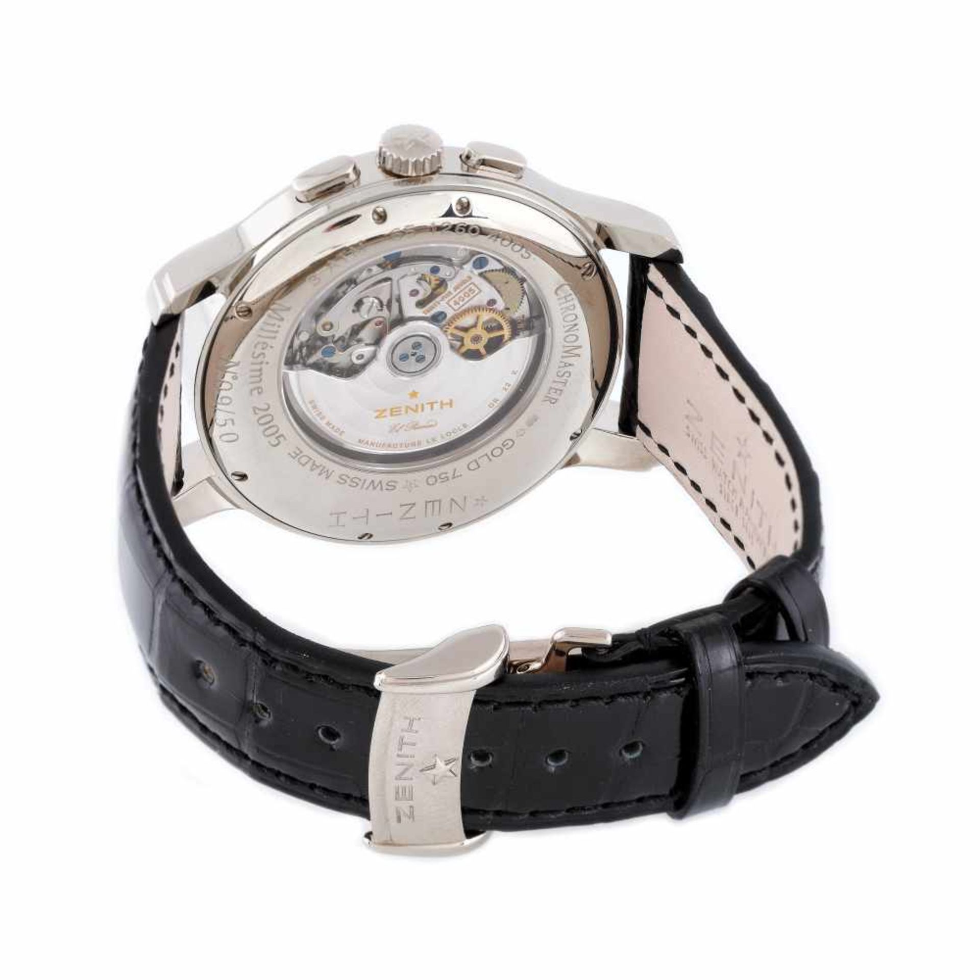 Zenith Academy Tourbillon El Primero wristwatch, white gold, men, limited edition 9/50, provenance d - Bild 3 aus 4