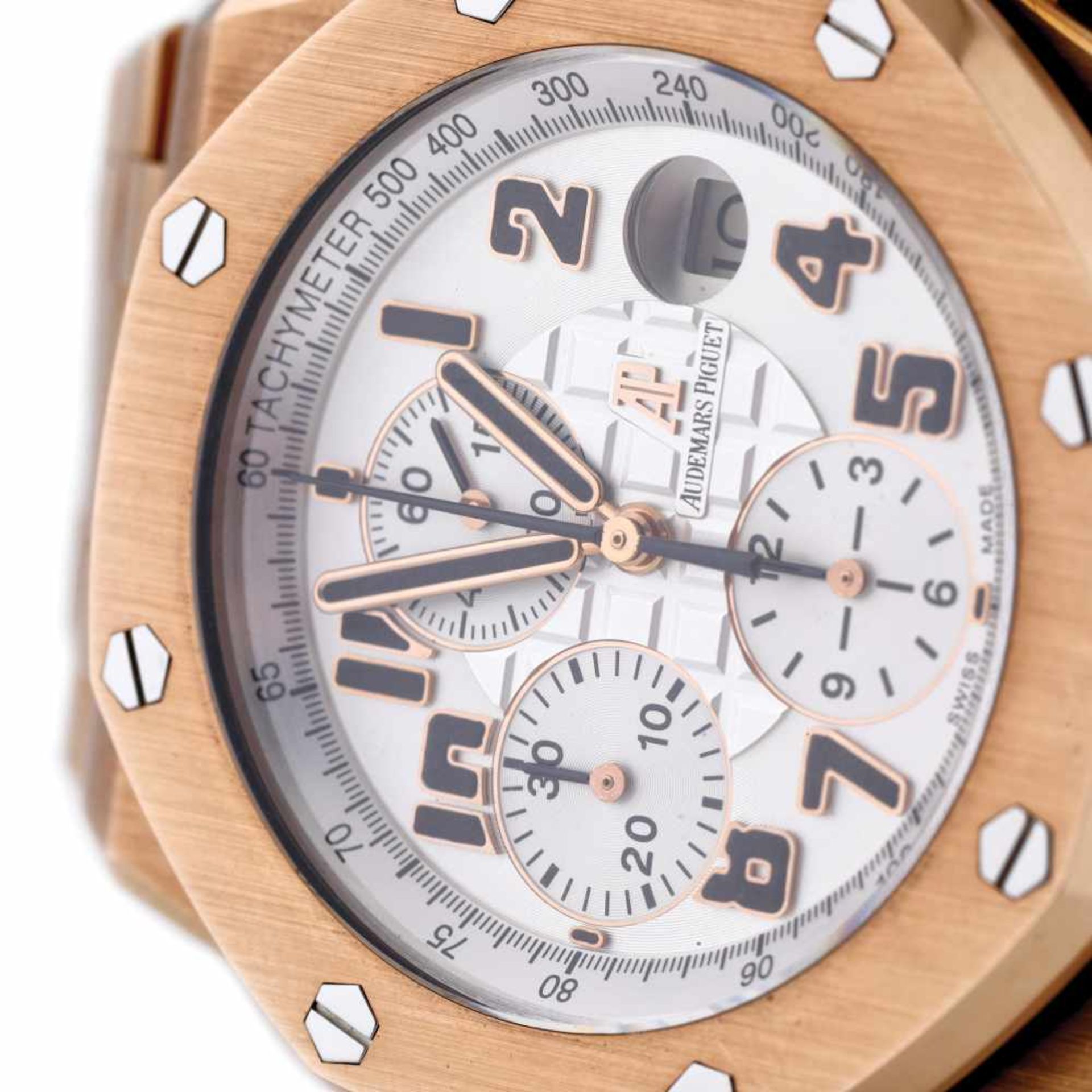 Audemars Piguet Royal Oak Offshore wristwatch, rose gold, men, provenance documents - Bild 2 aus 6