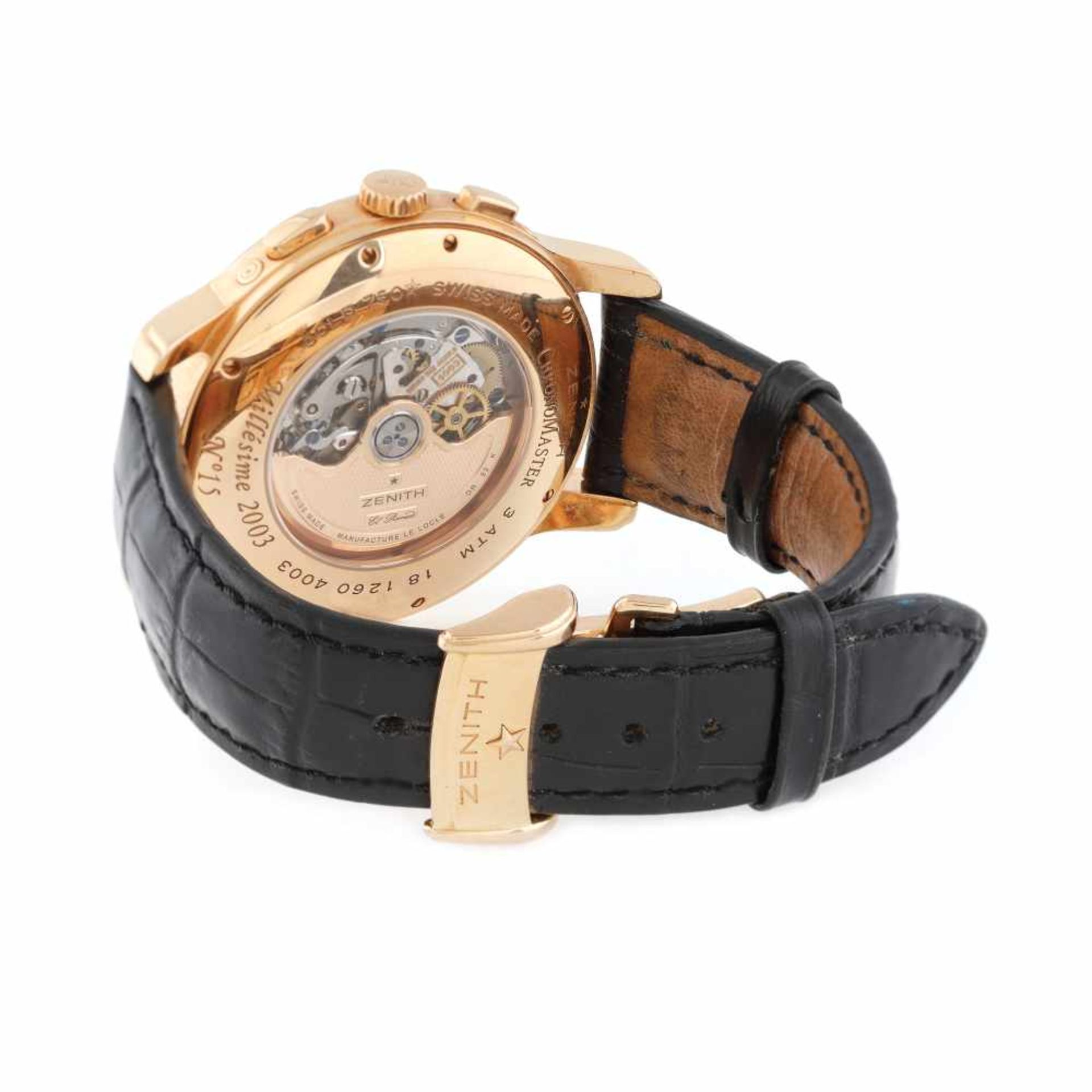 Zenith Chronomaster Millésime El Primero wristwatch, rose gold, men - Image 3 of 4