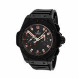 Hublot King Power wristwatch, ceramic, men, limited edition 301/500, provenance documents