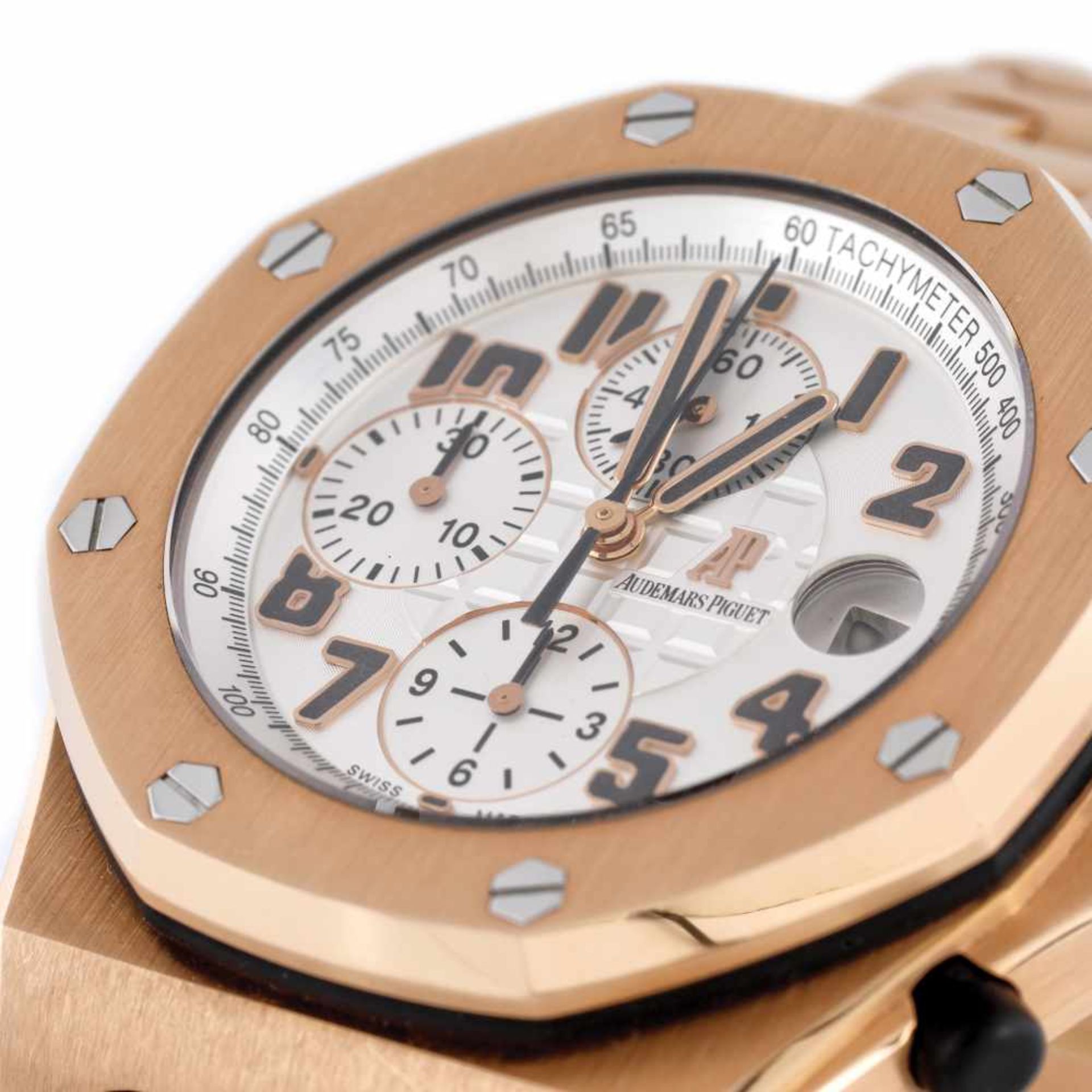 Audemars Piguet Royal Oak Offshore wristwatch, rose gold, men, provenance documents - Bild 5 aus 6