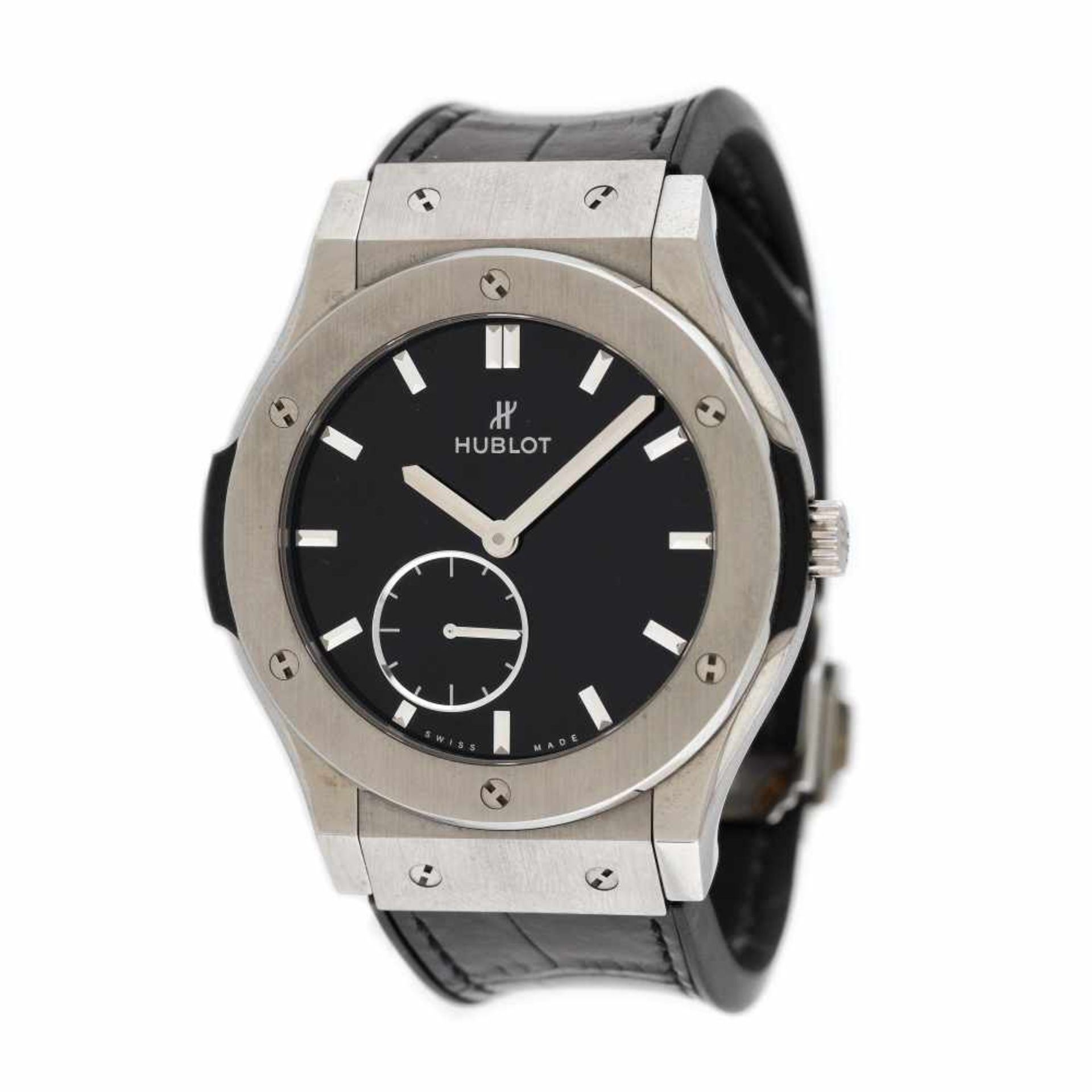 Hublot Classic Fusion wristwatch, titanium, men