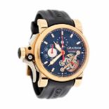 Graham Tourbillograph Automatic wristwatch, gold, men, limited edition 20/50, provenance documents a