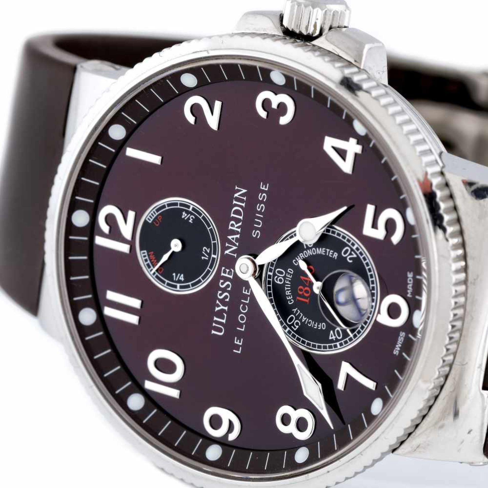 Ulysse Nardin Maxi Marine Chronometer wristwatch, men, provenance documents - Bild 2 aus 4