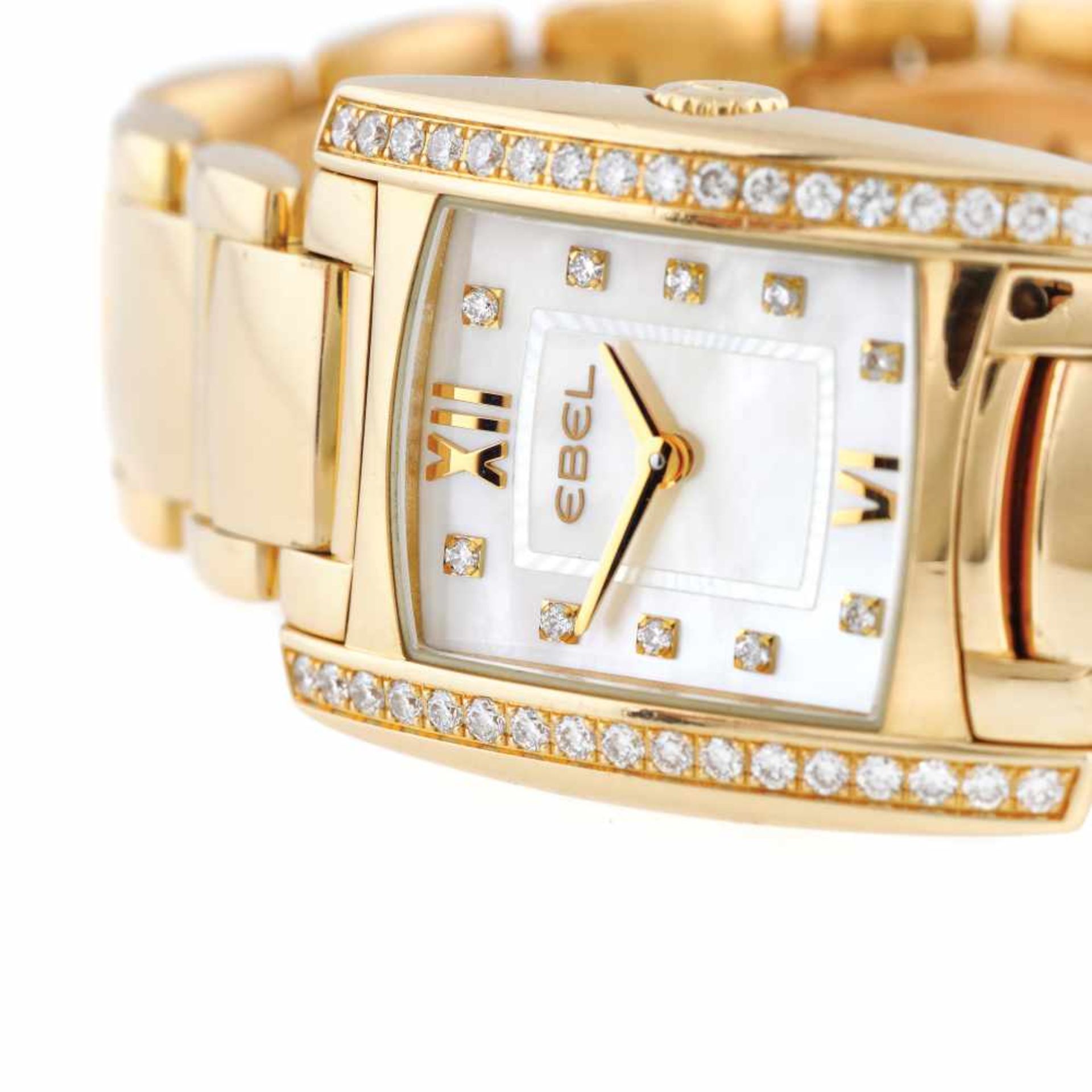 Ebel Brasilia bracelet watch, rose gold, decorated with diamonds, women - Bild 2 aus 3