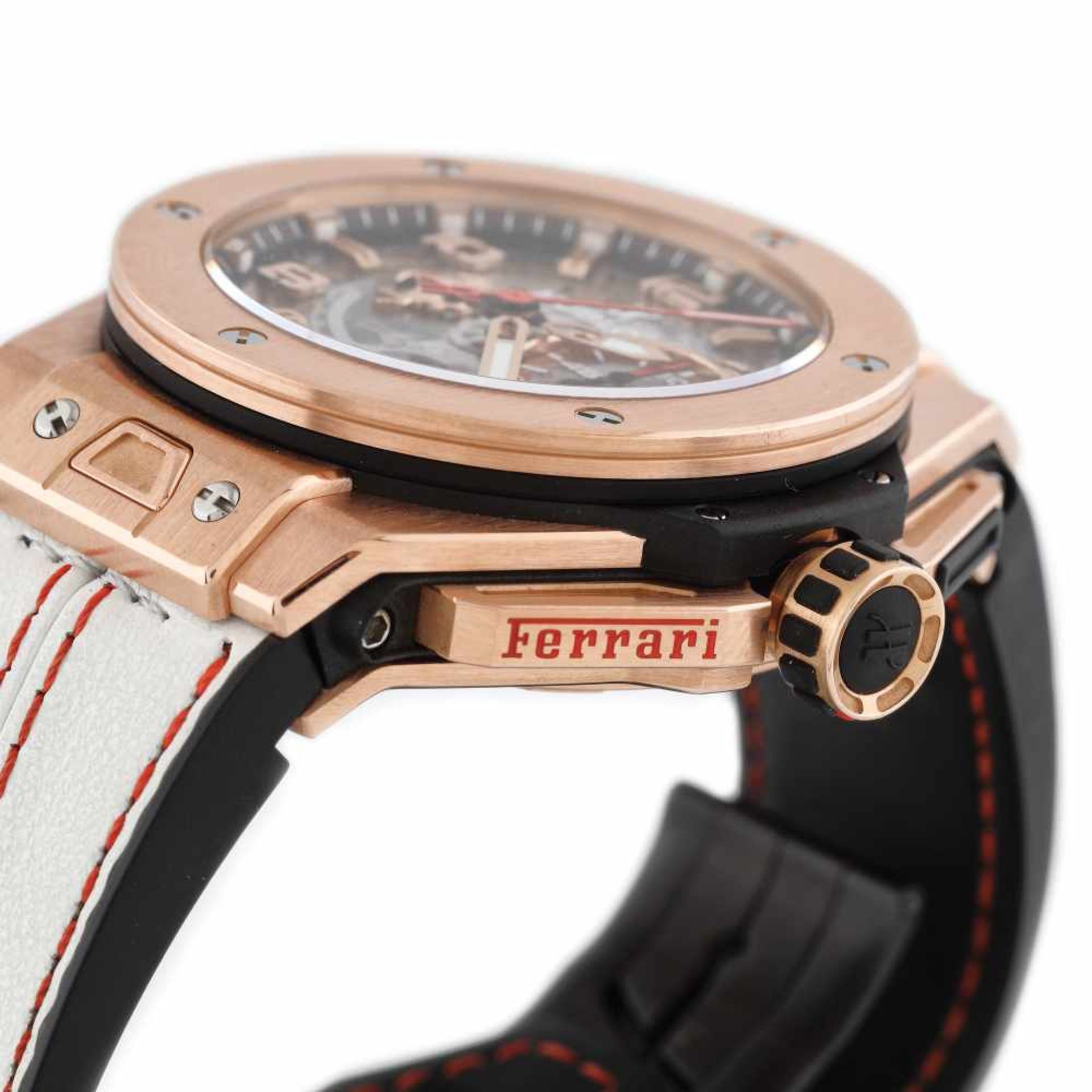 Hublot Ferrari Unico wristwatch, gold and titan, men, limited edition, 500/500 - Bild 4 aus 4