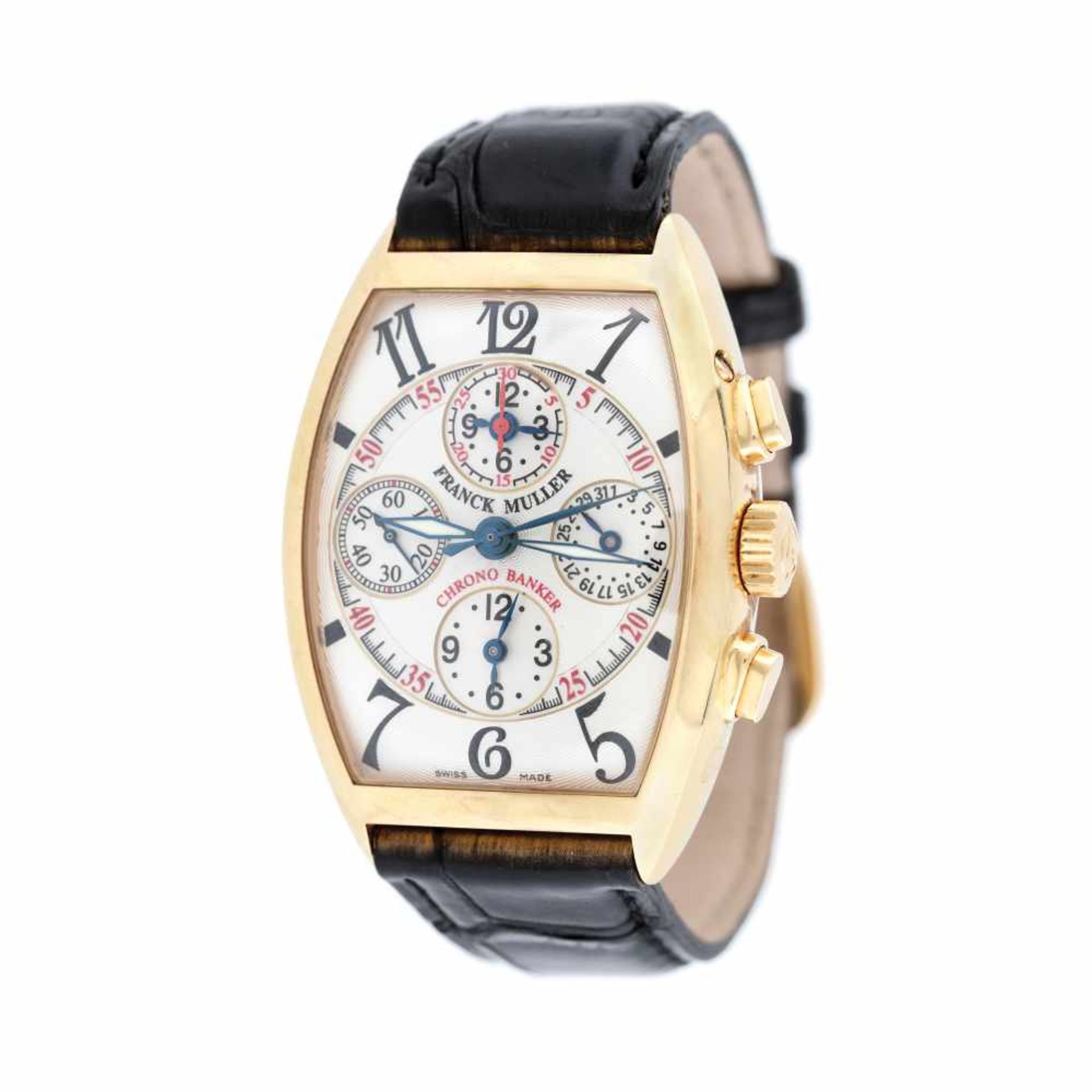 Franck Muller Chrono Master Banker wristwatch, rose gold, men, original box