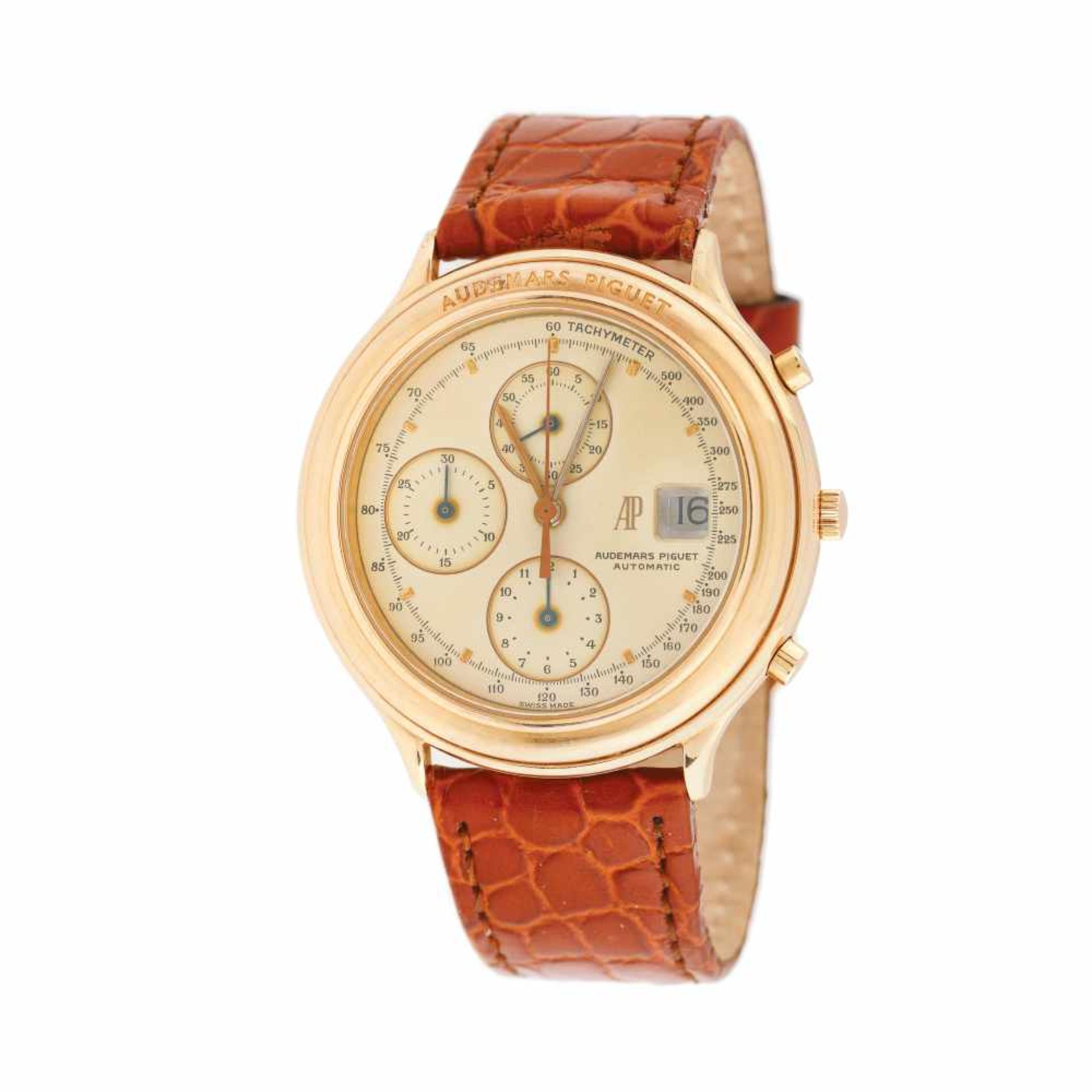 Audemars Piguet Huitième wristwatch, rose gold, men