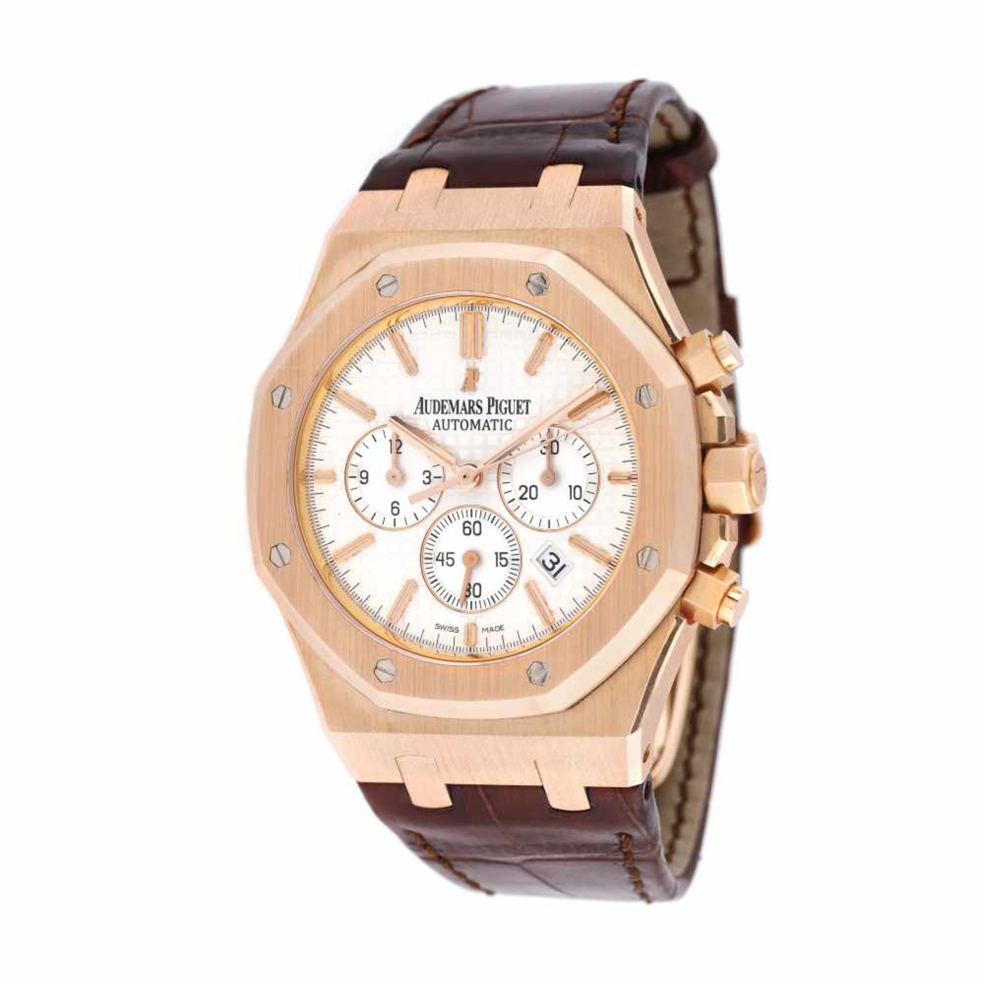 Audemars Piguet Royal Oak Chronograph wristwatch, rose gold, men