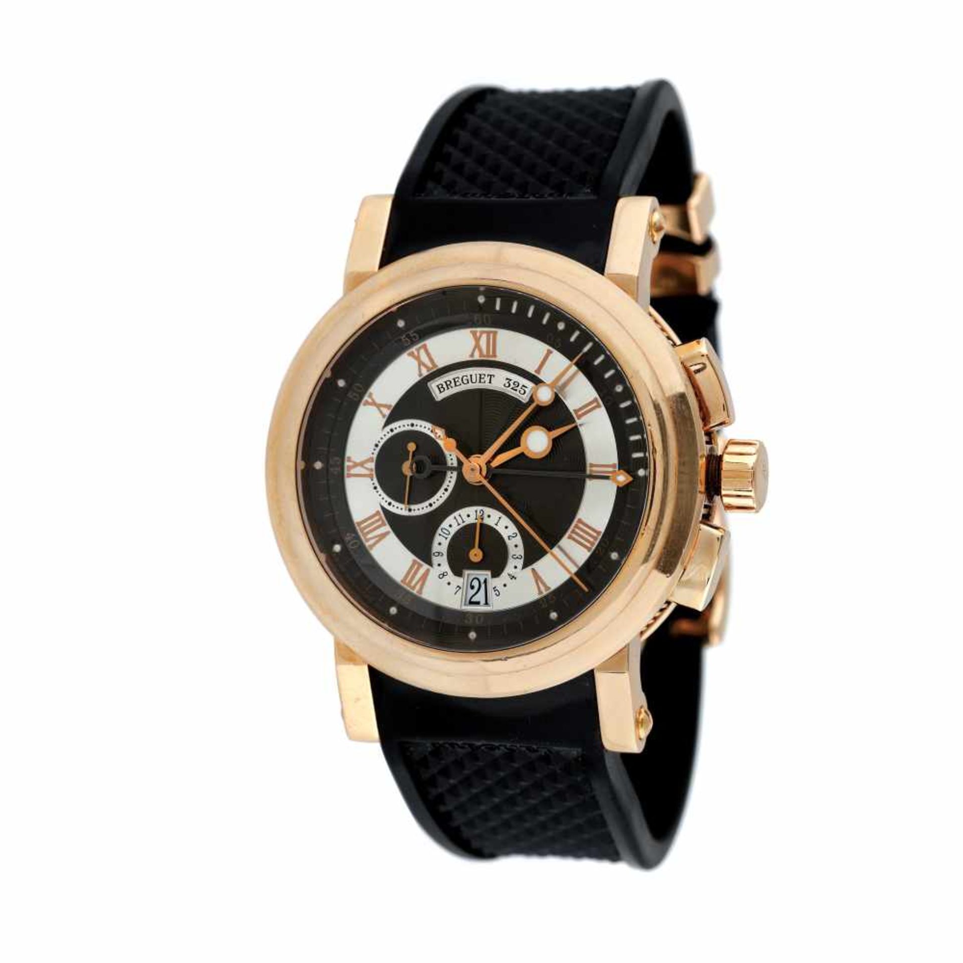 Breguet Marine Chronograph wristwatch, rose gold, men, provenance documents