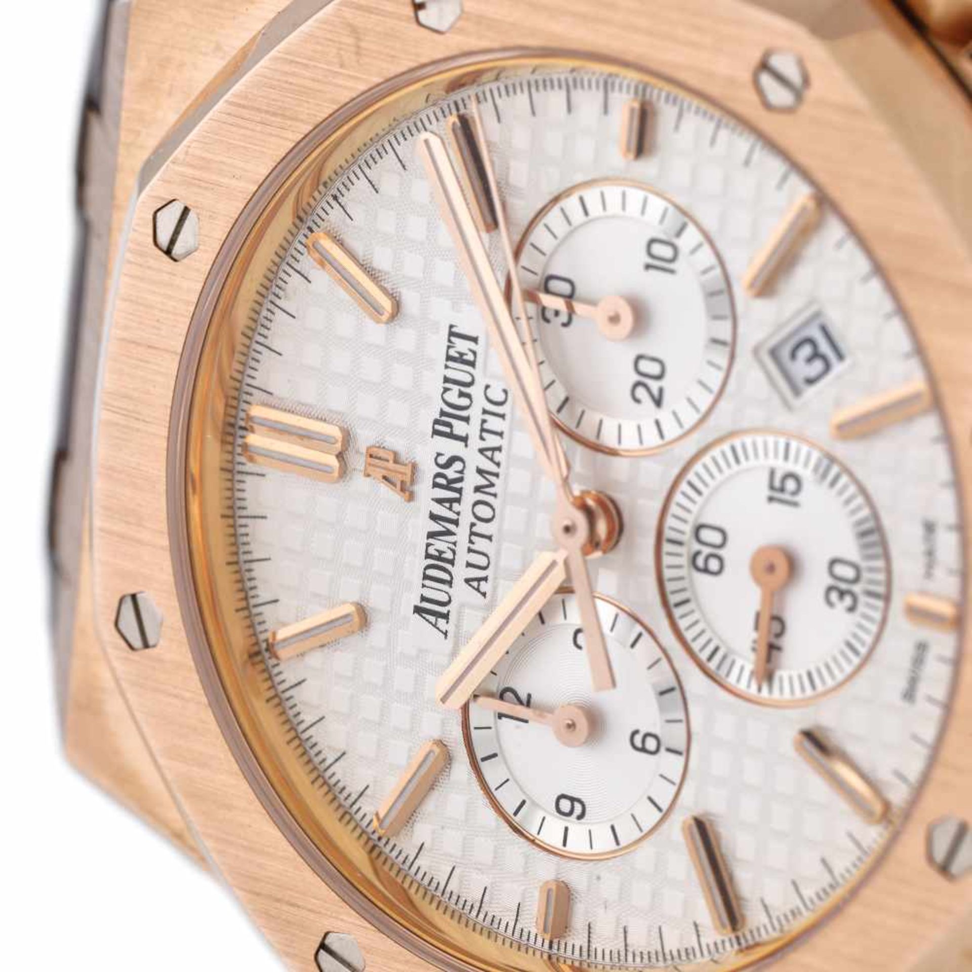 Audemars Piguet Royal Oak Chronograph wristwatch, rose gold, men - Bild 2 aus 5