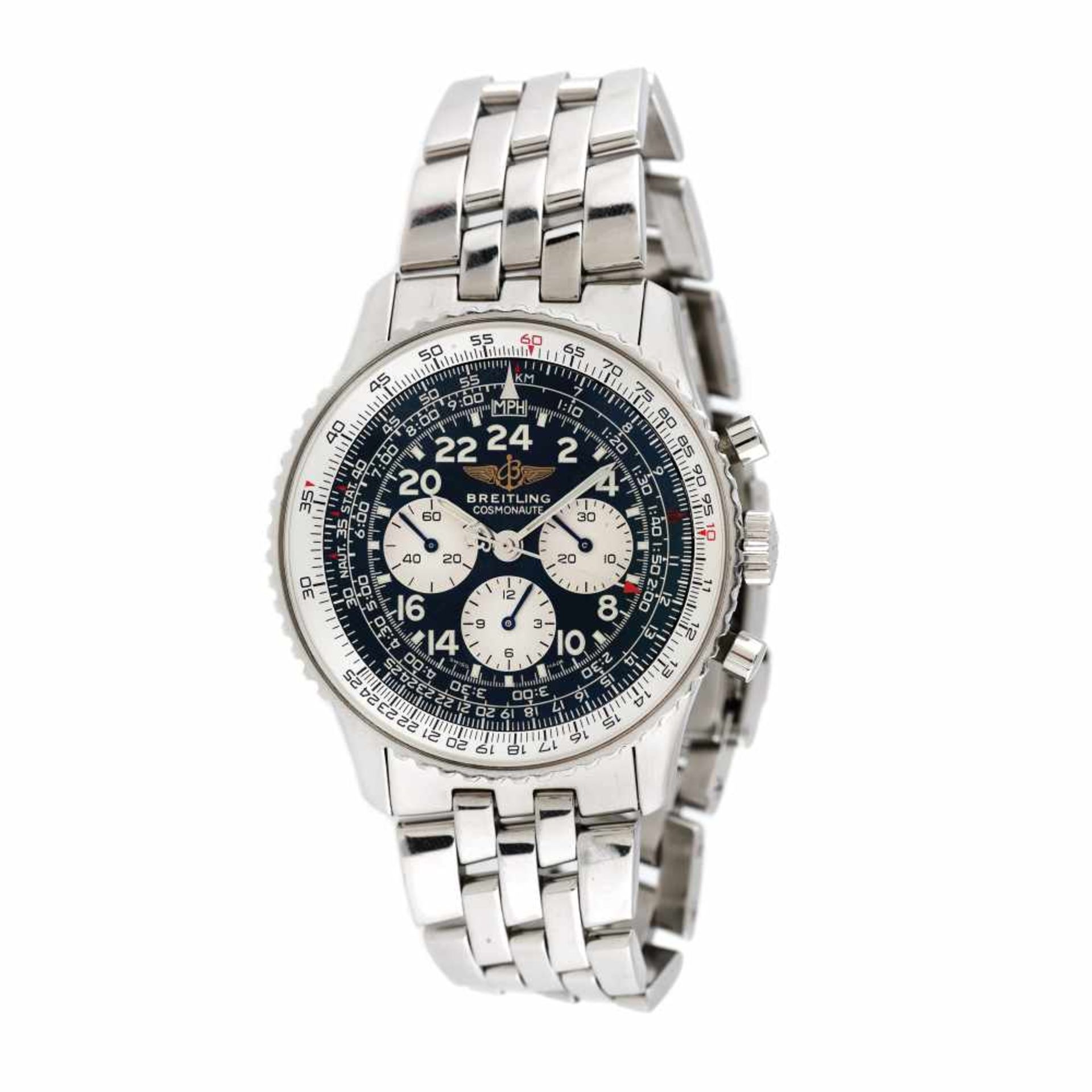 Breitling Navitimer Cosmonaute wristwatch, men, provenance documents