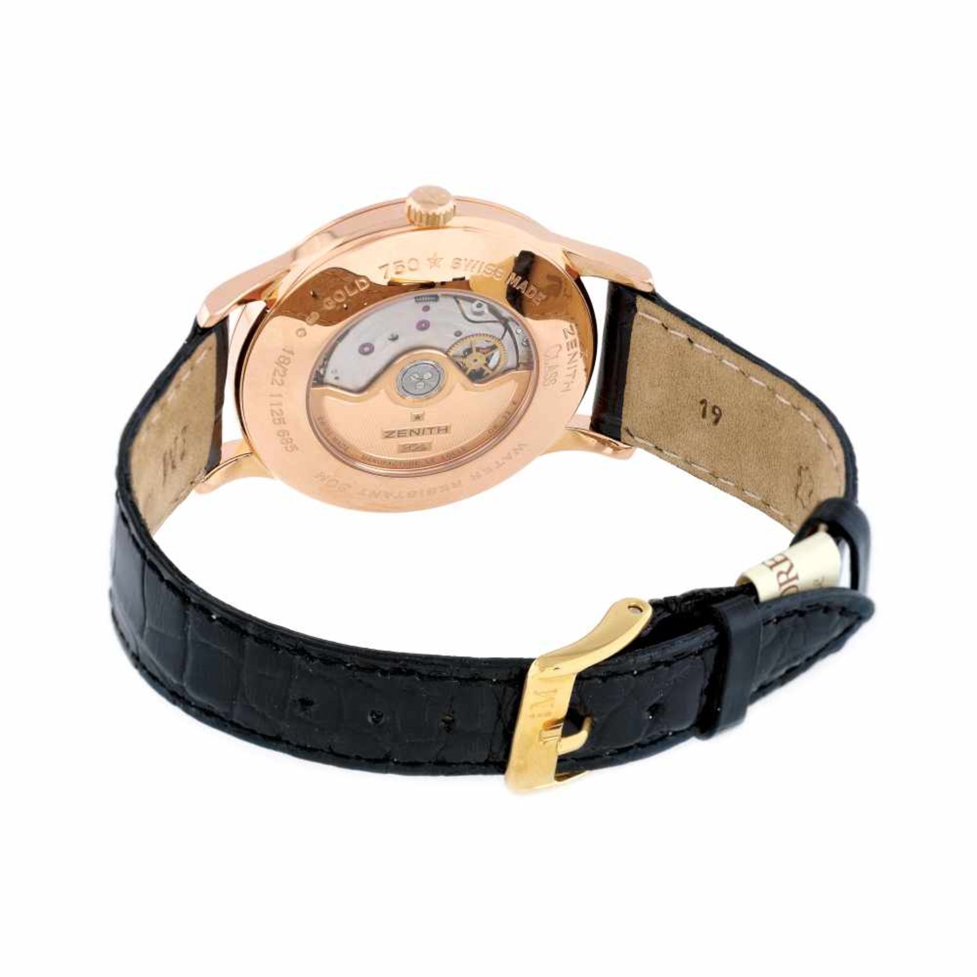 Zenith Class Elite wristwatch, rose gold, men, provenance documents - Image 3 of 4