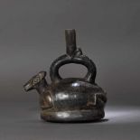 Ceramic vessel, illustrating a deer, a symbol of fertility, Chimu culture, Peru, 10th century