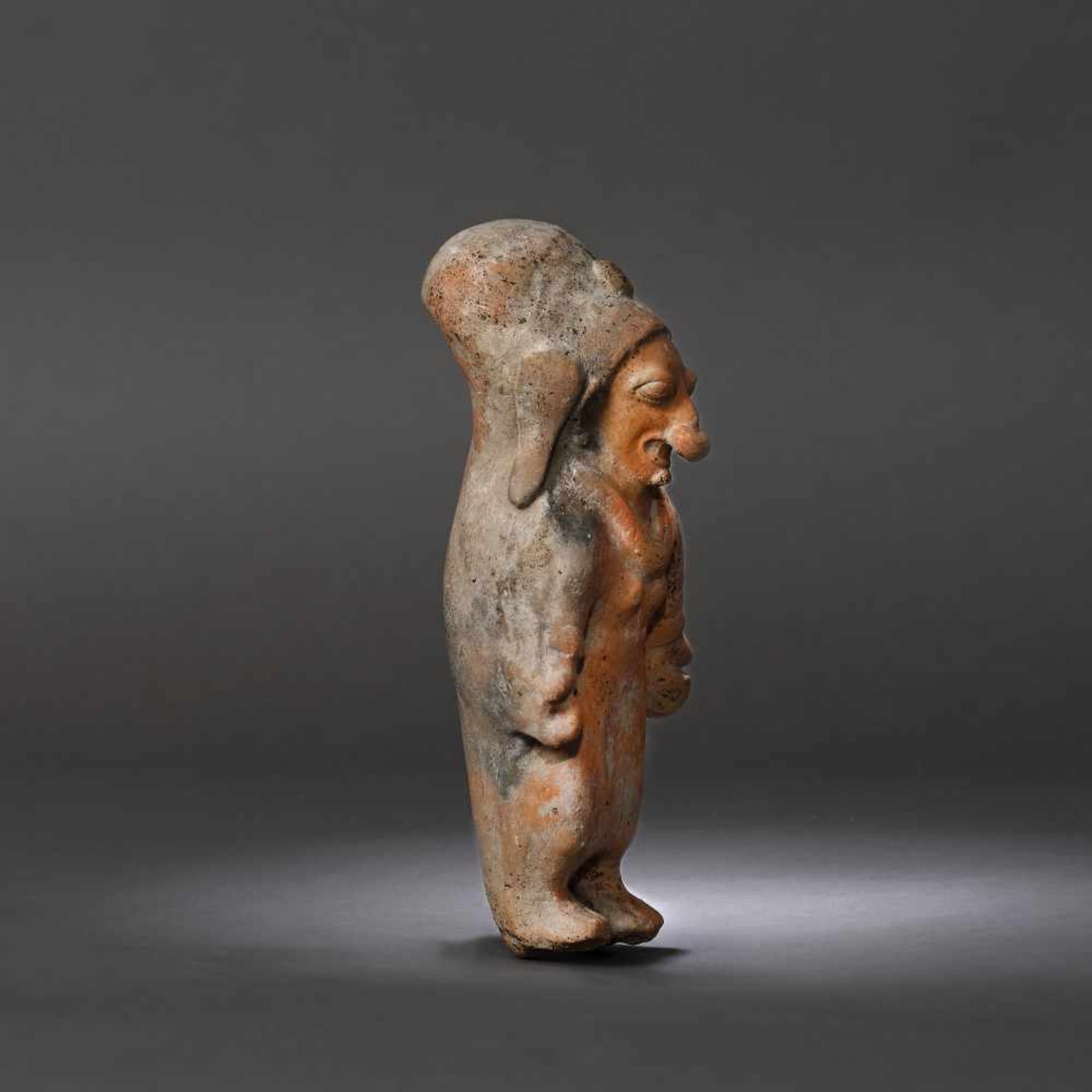 Terracotta statuette, depicting a female figure, Jama Coaque culture, Ecuador, approx. 1,700 years o - Bild 3 aus 5