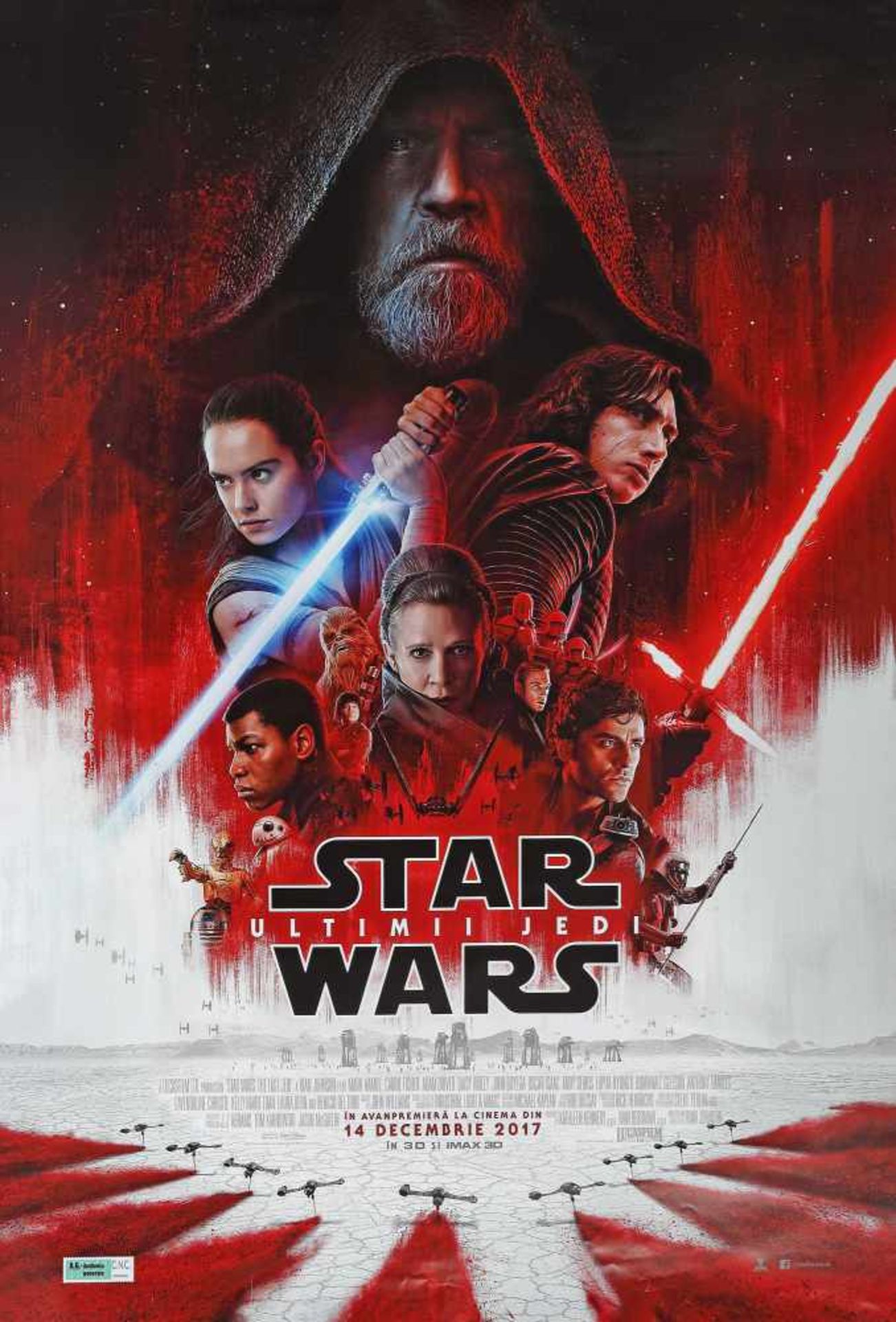 Poster for the movie Star Wars - Ultimii Jedi (The Last Jedi)