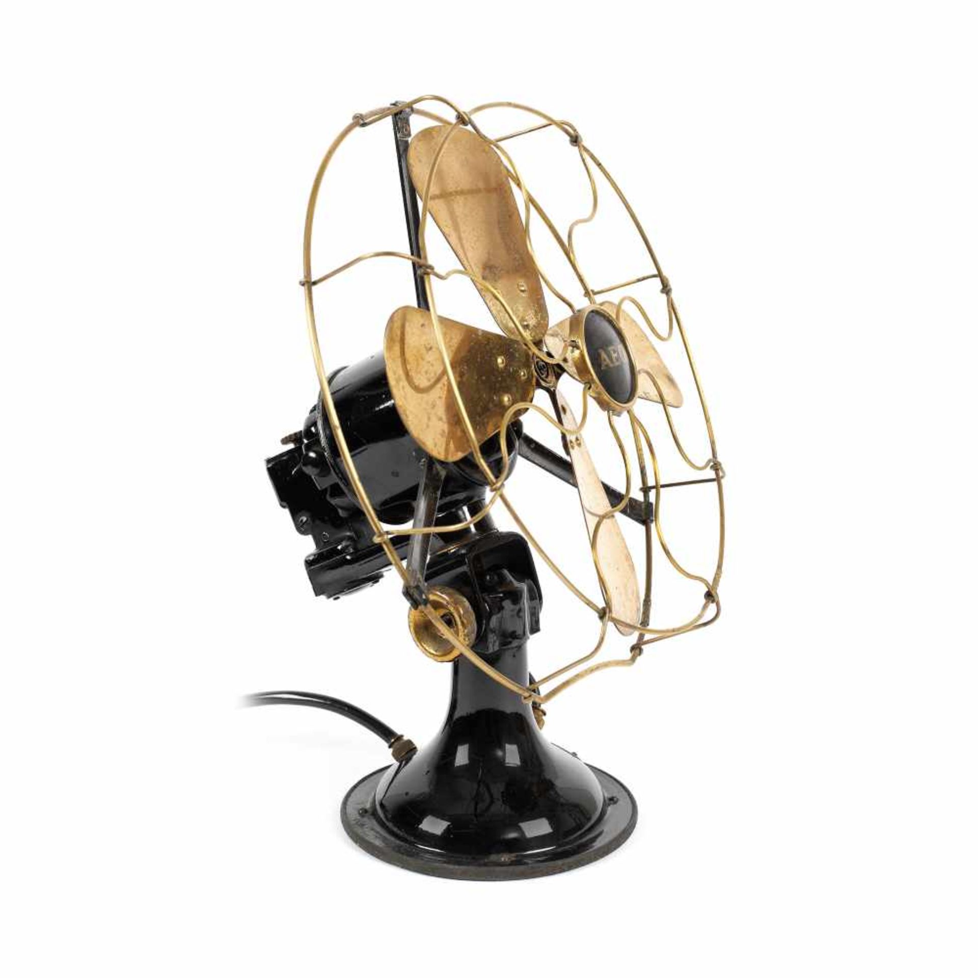 Vintage AEG fan in Art Deco style, designed by Peter Behrens, early 20th century - Image 3 of 3