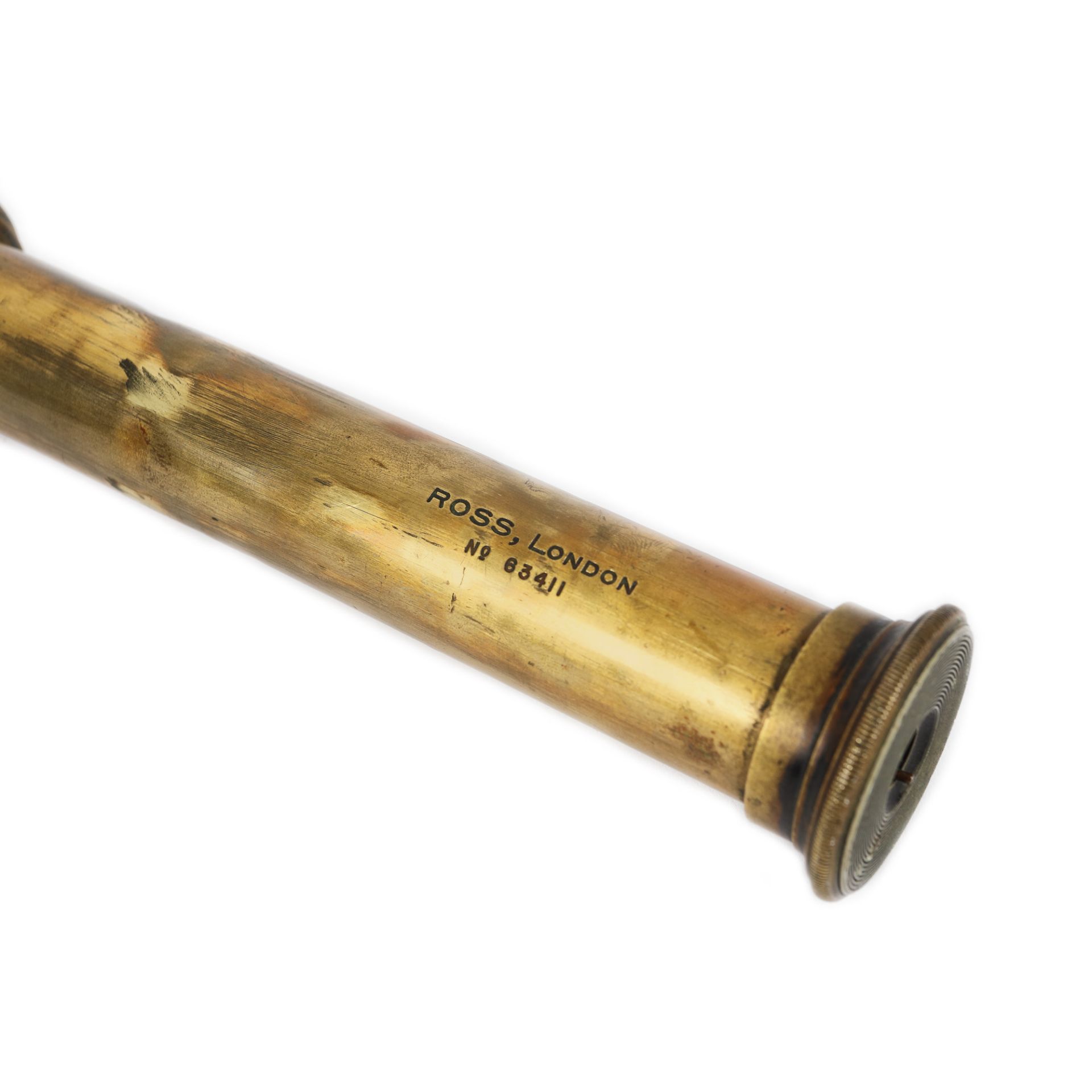 Maritime telescope with leather sheath, "Ross of London" brand, Great Britain, approx. 1880 - Image 3 of 3