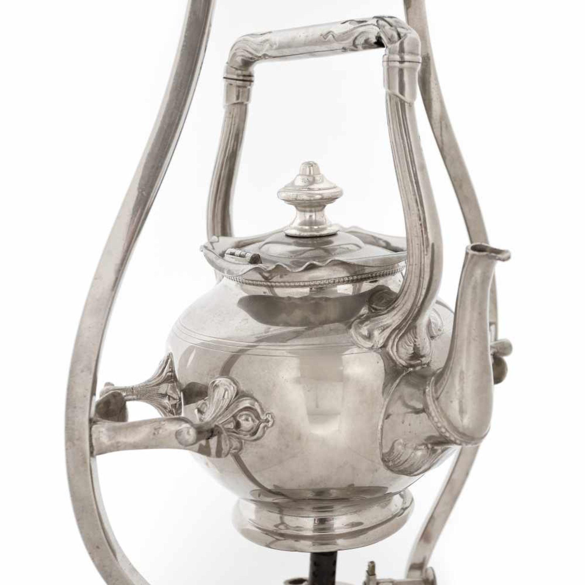 Teapot with spirit lamp, J.N.Daalderop brand, Art Deco style, approx. 1920-1949 - Image 3 of 3