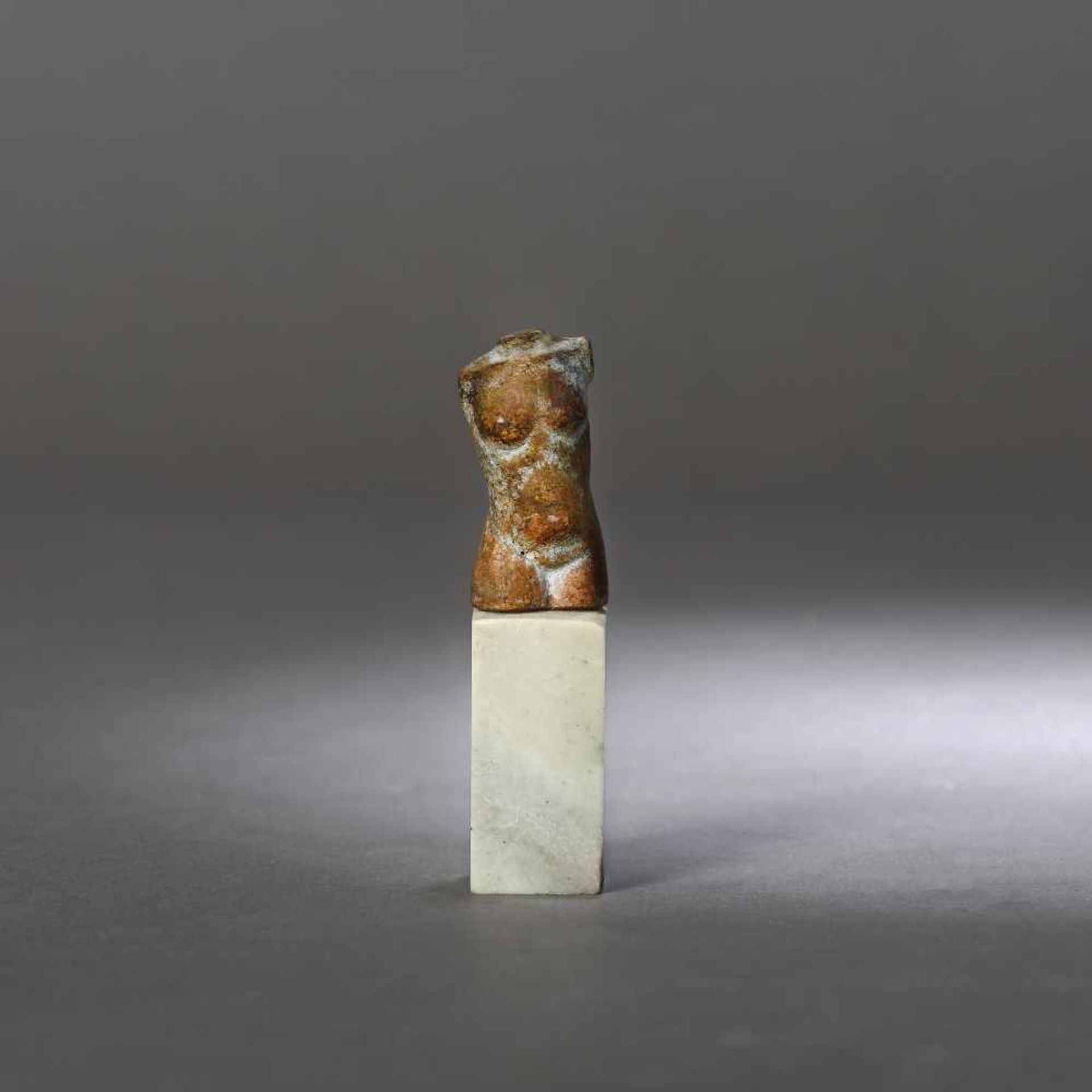Miniature stone statuette, representing a torso of the goddess Venus, the goddess of beauty, possibl