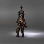 Bronze statuette, representing a warrior, possibly Nigeria, early 20th century