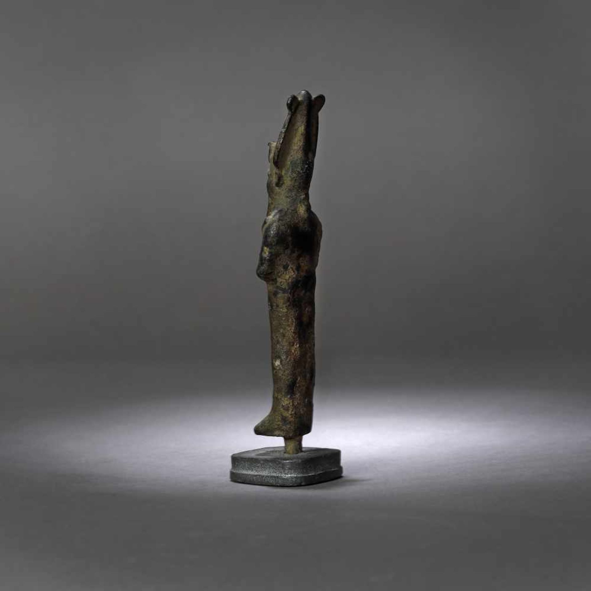Egyptian bronze statuette, representing Osiris (god of life, afterlife and resurrection), probably t - Bild 3 aus 3