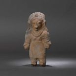 Terracotta statuette, depicting a female figure, Jama Coaque culture, Ecuador, approx. 1,700 years o