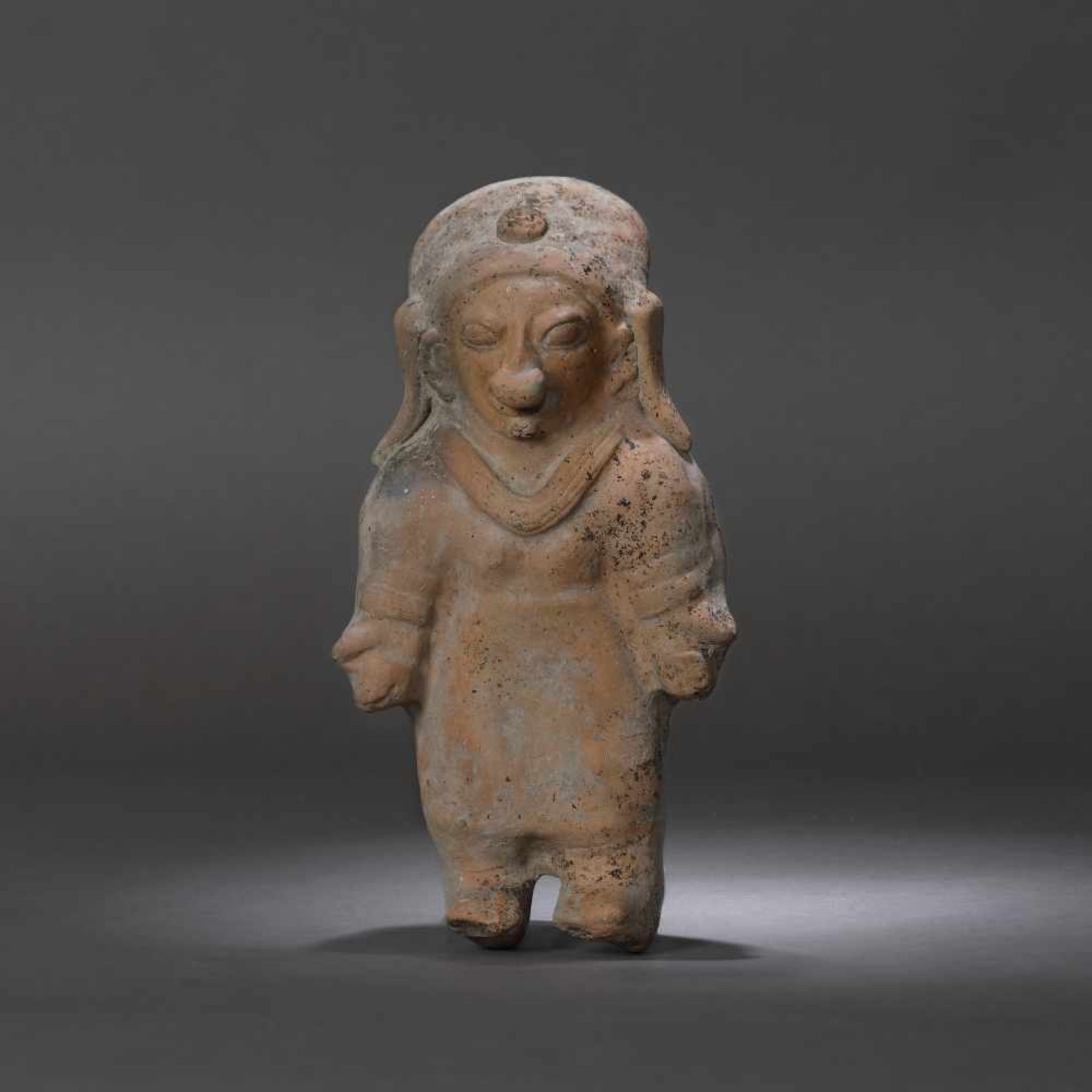 Terracotta statuette, depicting a female figure, Jama Coaque culture, Ecuador, approx. 1,700 years o