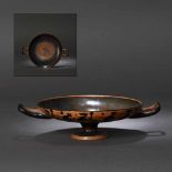 Kylix - ceramic wine jug, black-figure style, Classical Greece, approx. 2,400 years old, 4th century