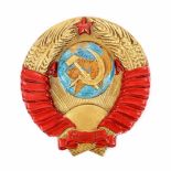 Communist Party emblem, ceramic, Ukraine, approx. 1970
