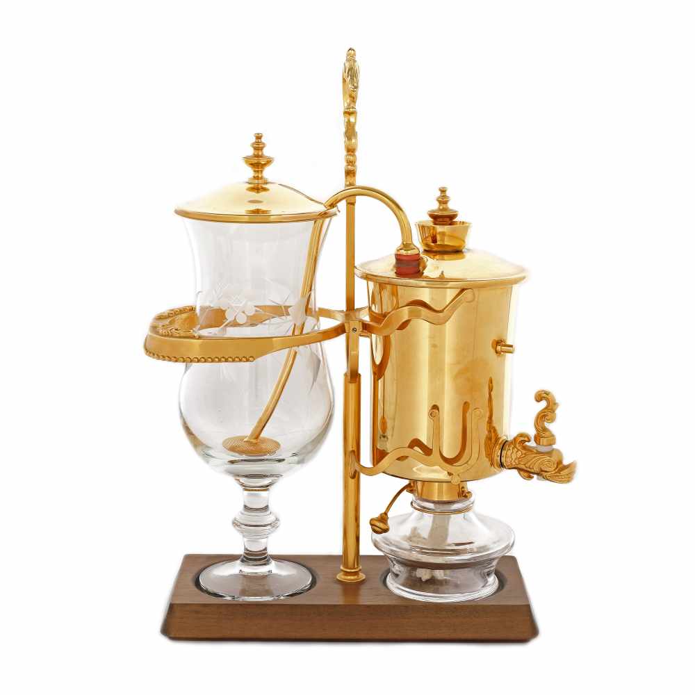 Coffee maker with spirit lamp, Odette brand, Great Britain, middle 20th century