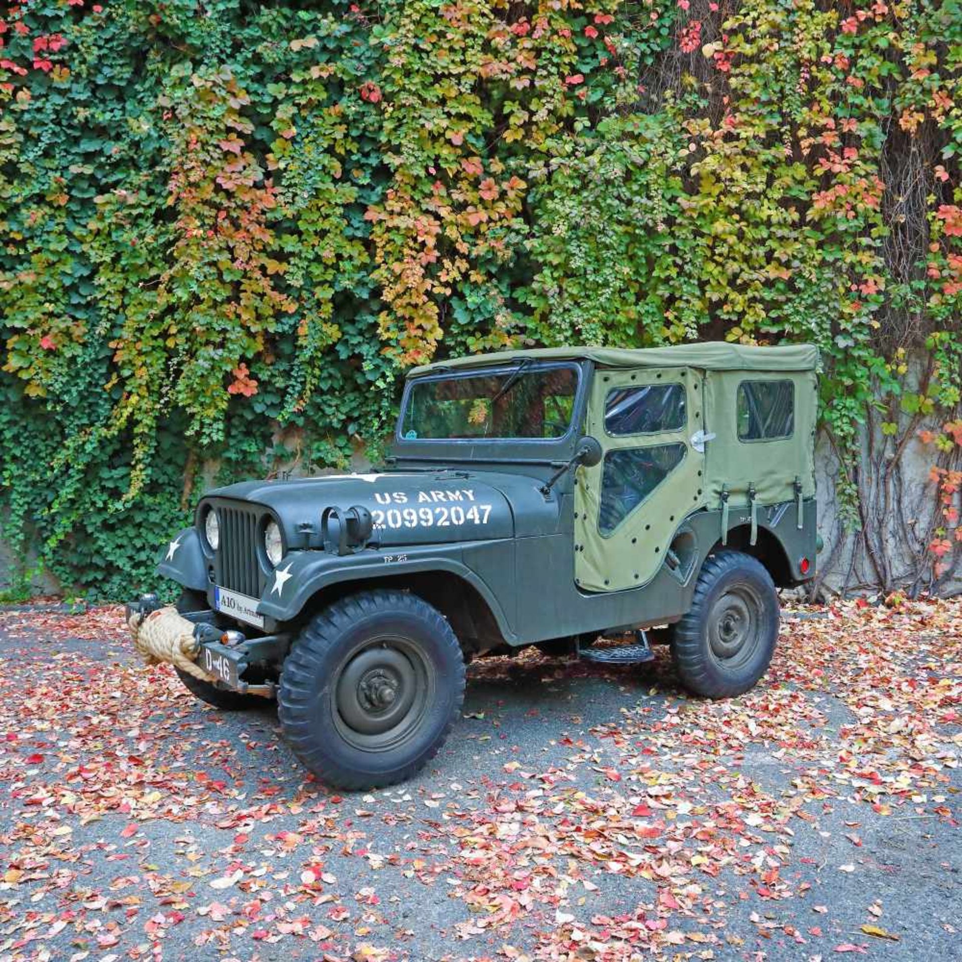 Willys Jeep, part of the equipment of the American army during the detachments in South Korea, 1956