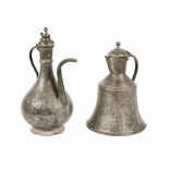 Two Macedonian tinned copper jugs for tea, late 19th century