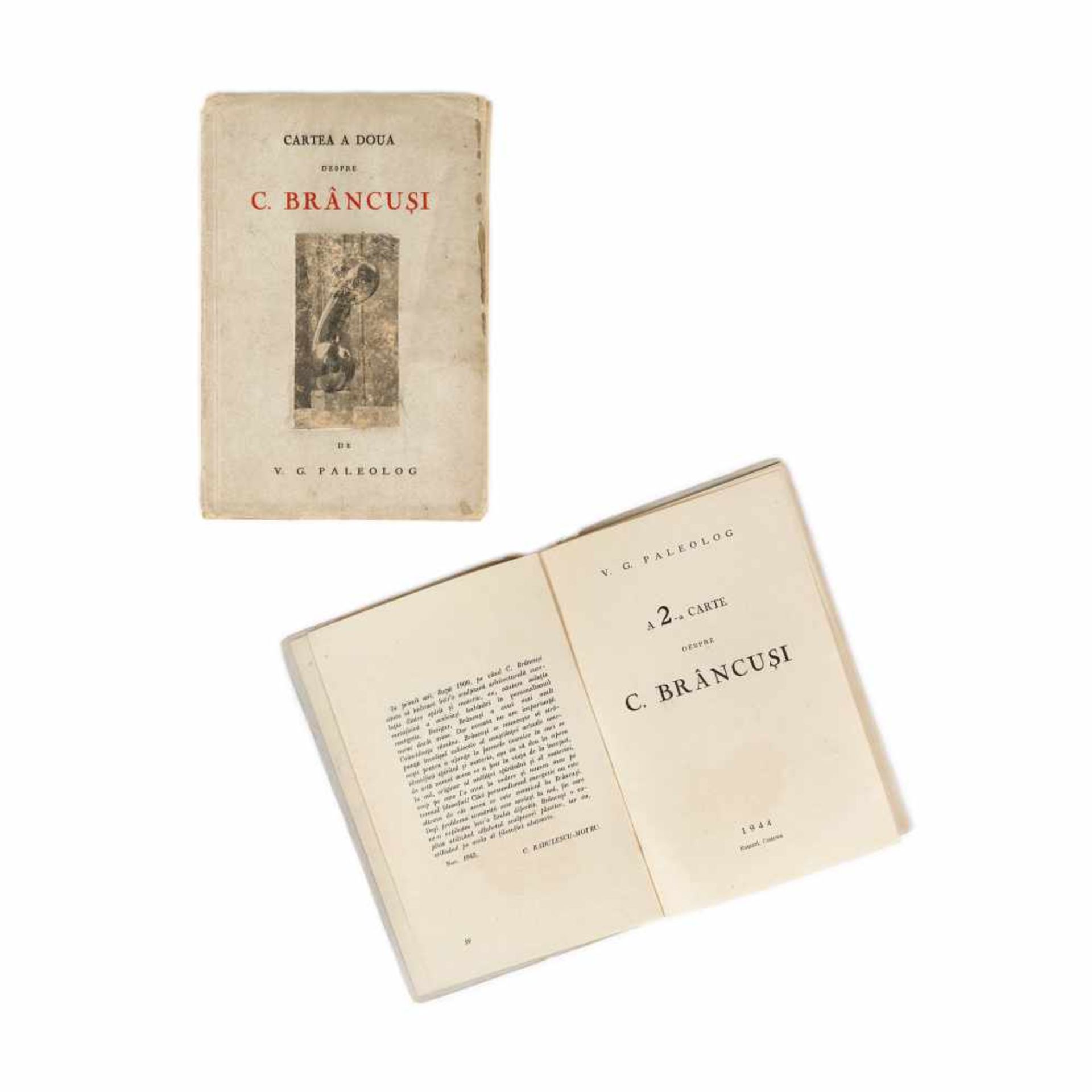 "Cartea a doua despre Constantin Brâncuși" ("The second book about Constantin Brâncuși"), by Vas