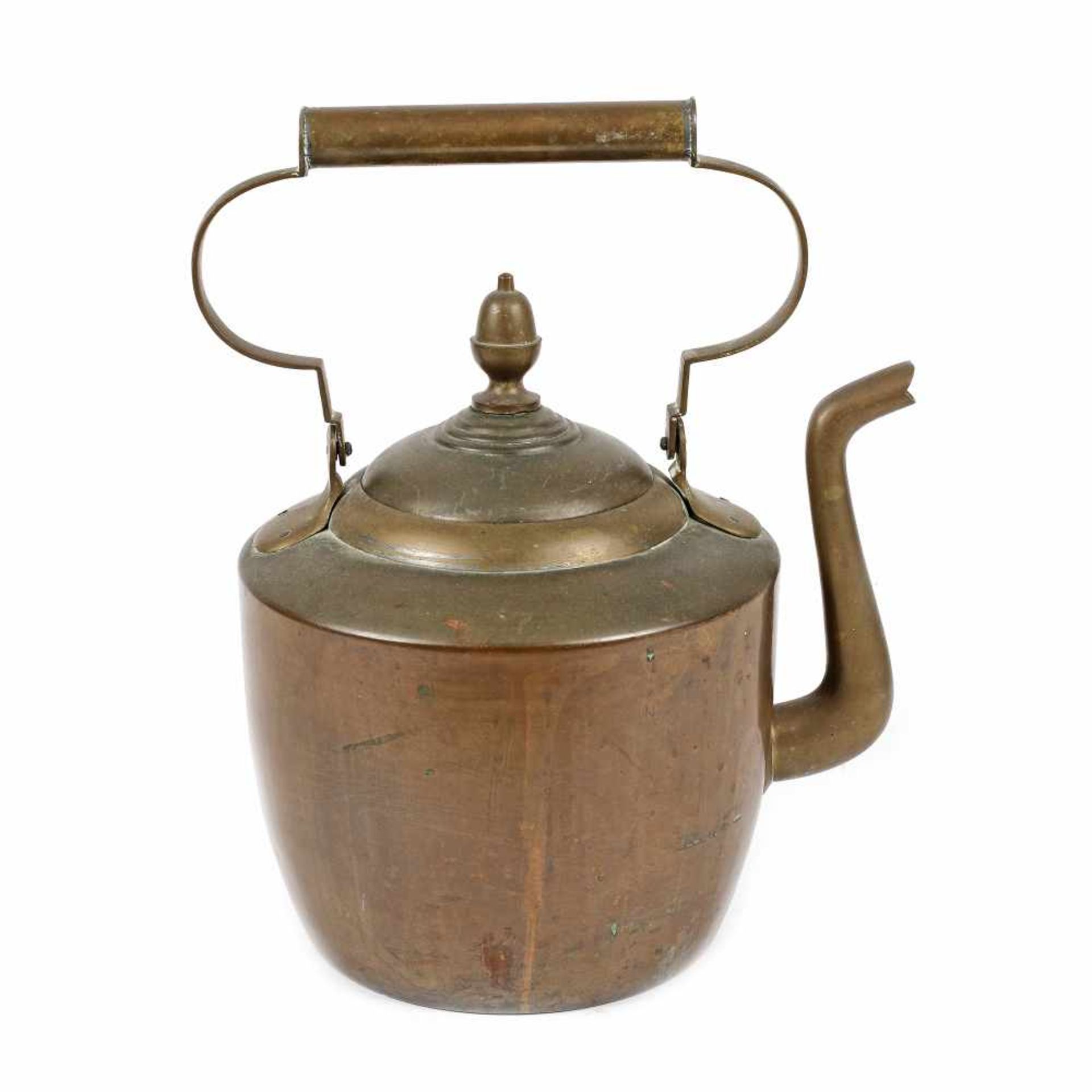 Campaign teapot, brass, early 20th century - Bild 3 aus 3