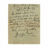 Letter sent by George Enescu to the composer and music critic Romeo Alexandrescu, Paris, June 5, 192