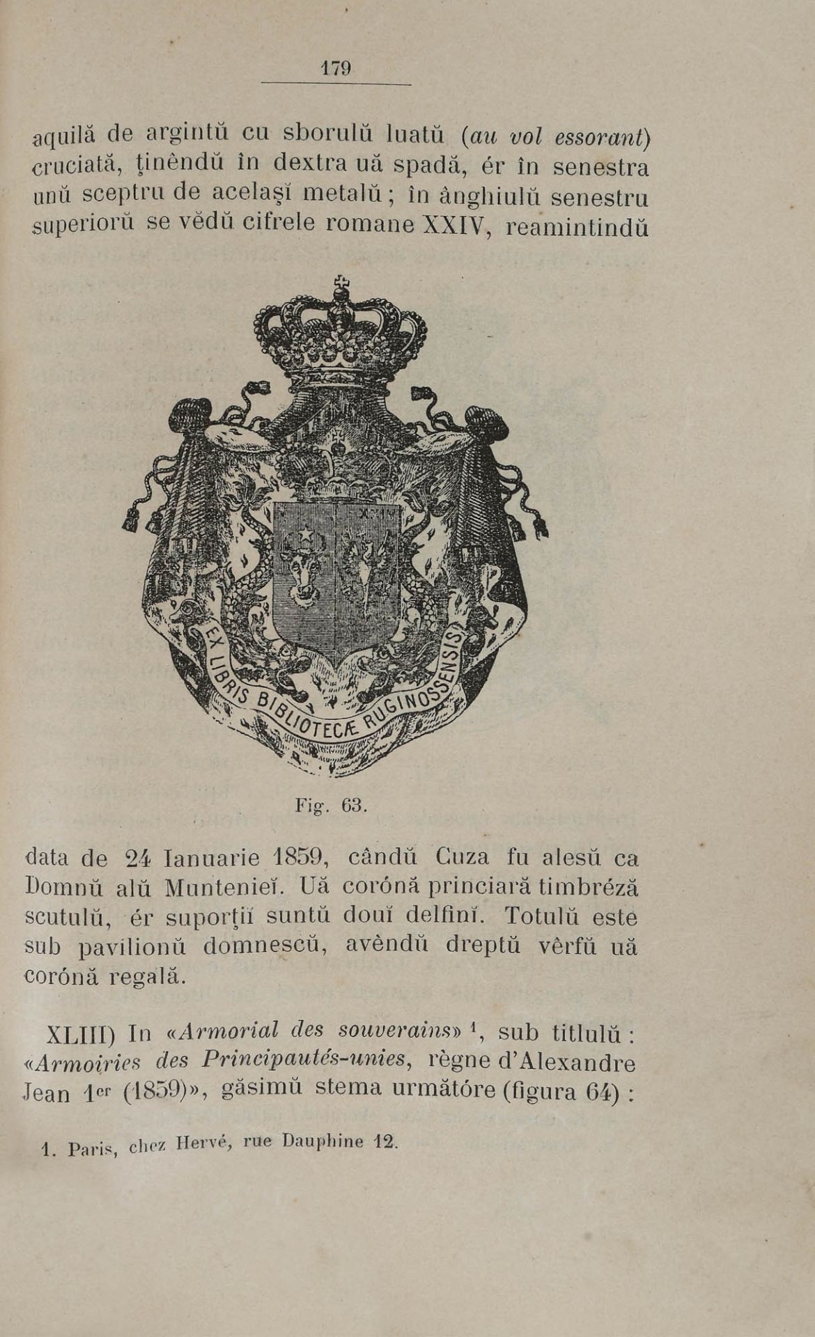 "Stema României" ("Coat of arms of Romania"), by lt.col. Petre Vasiliu-Năsturel, Bucharest, 1892 - Image 7 of 7