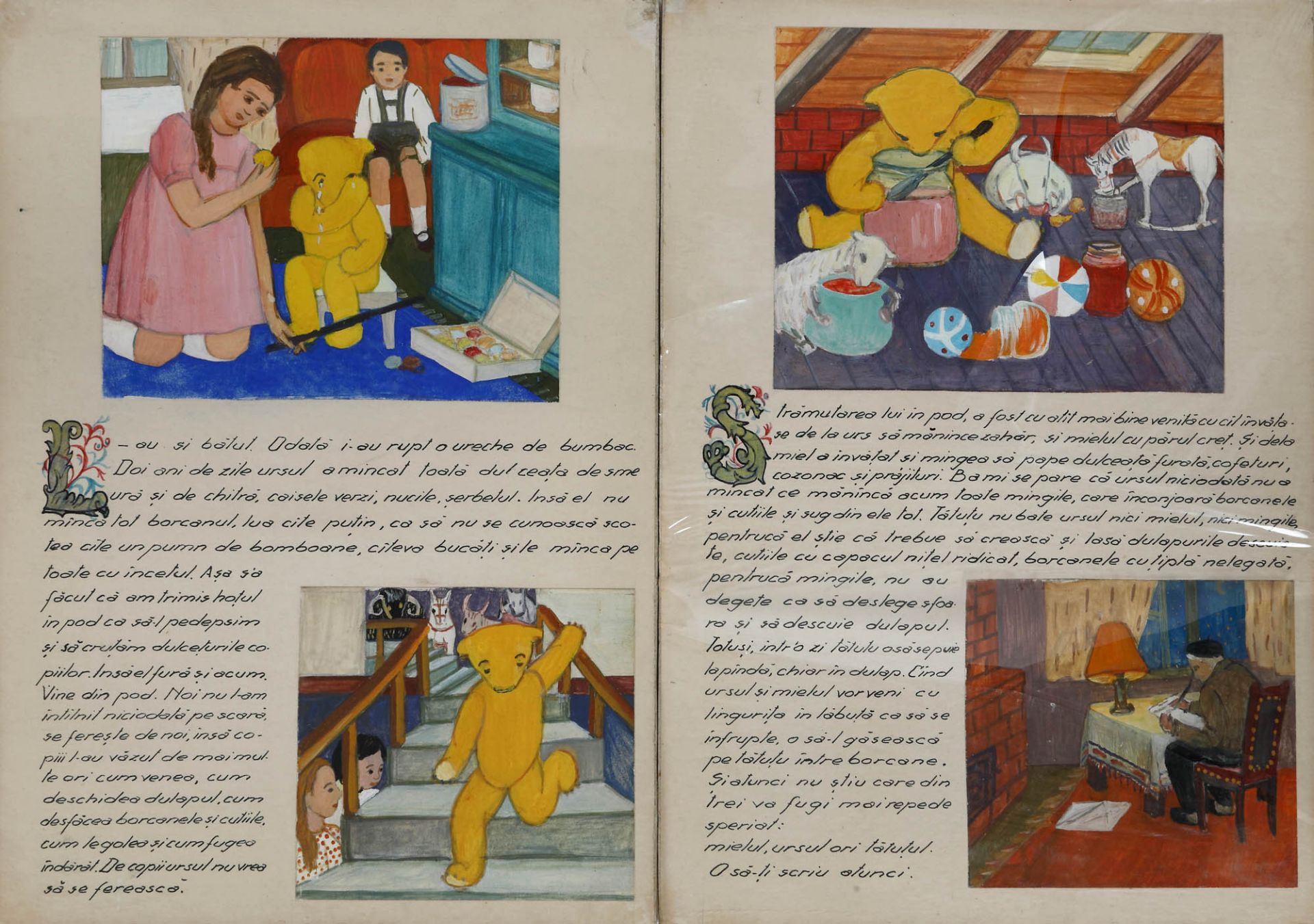 13 plates with original illustrations by Constanța Crișan, made for "Ursulețul galben" ("The Yell - Bild 7 aus 8