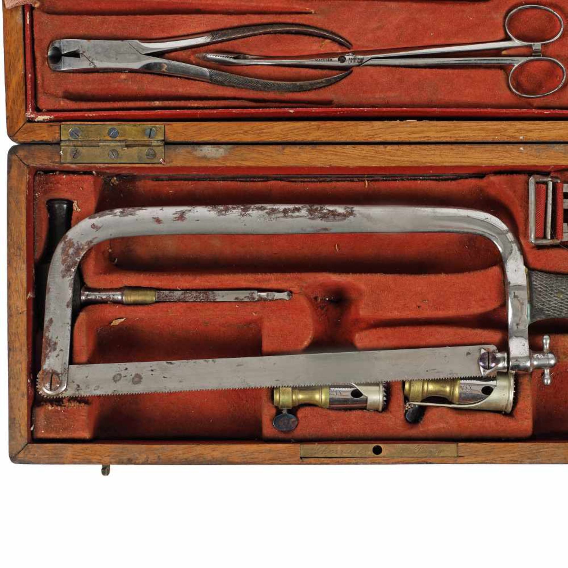 Portable surgery kit, "Charrière" brand, Paris, 19th century, which Dr. Raul Dona used in the First - Bild 4 aus 5