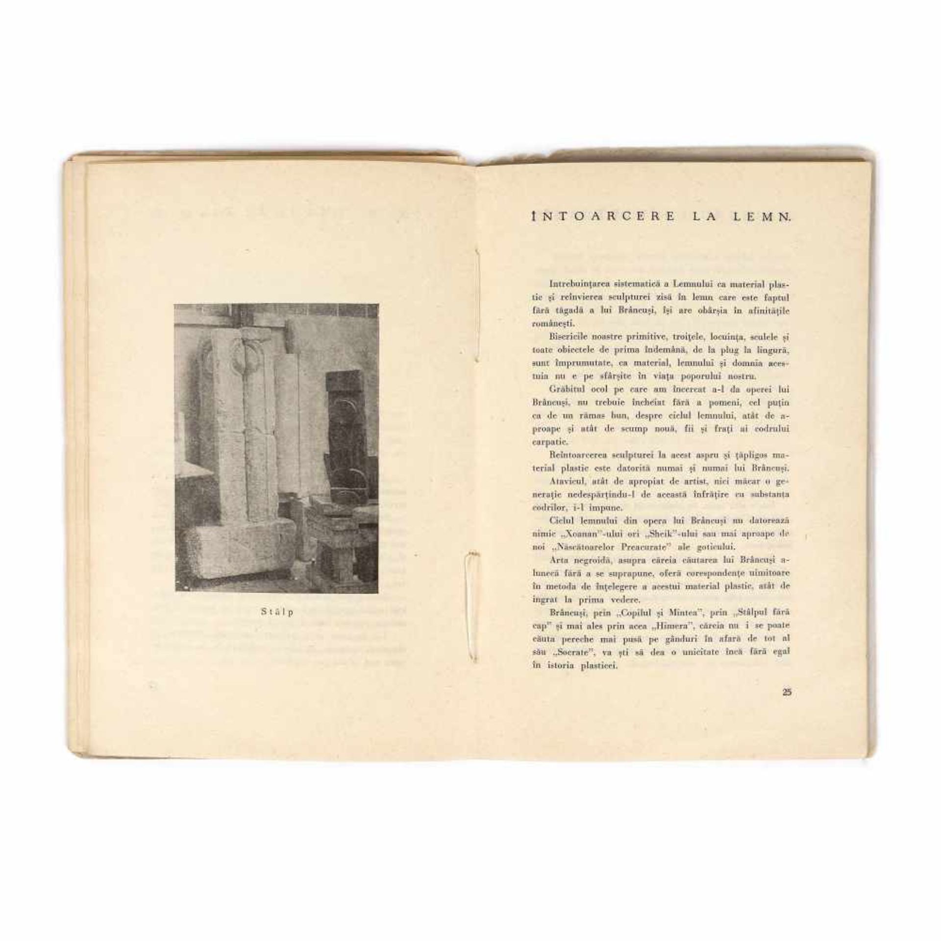 "Cartea a doua despre Constantin Brâncuși" ("The second book about Constantin Brâncuși"), by Vas - Image 6 of 7