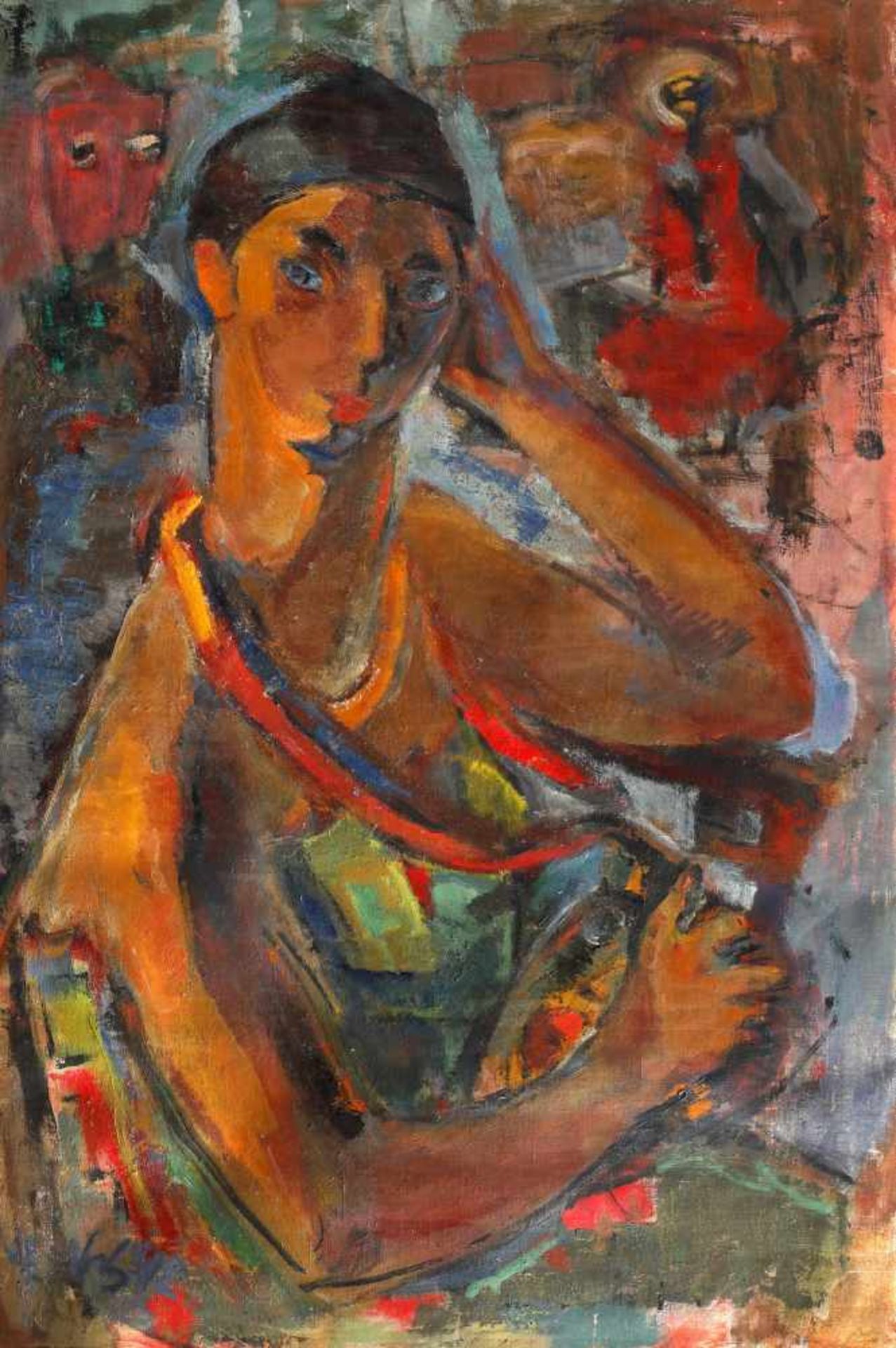 Wanda Sachelarie-Vladimirescu, Self-portrait