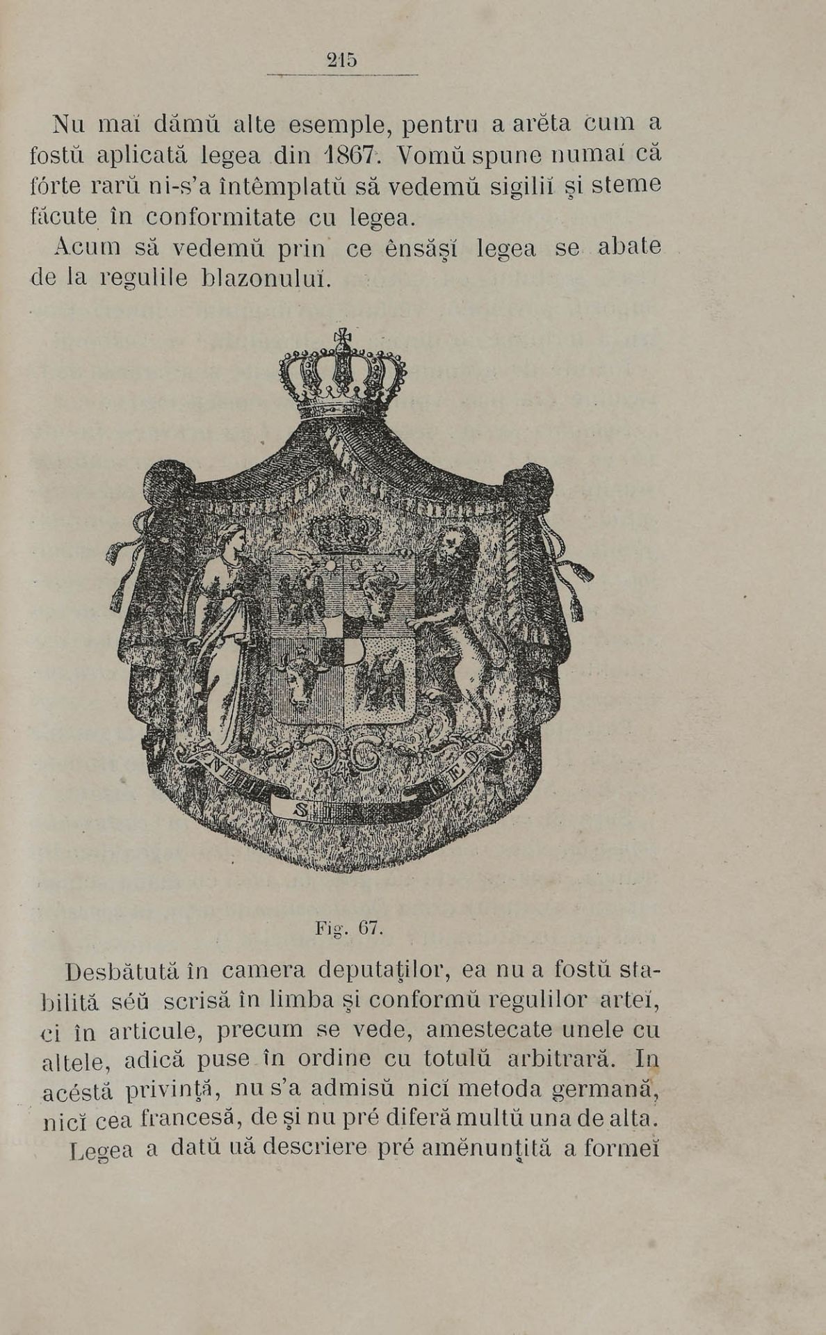 "Stema României" ("Coat of arms of Romania"), by lt.col. Petre Vasiliu-Năsturel, Bucharest, 1892 - Image 6 of 7