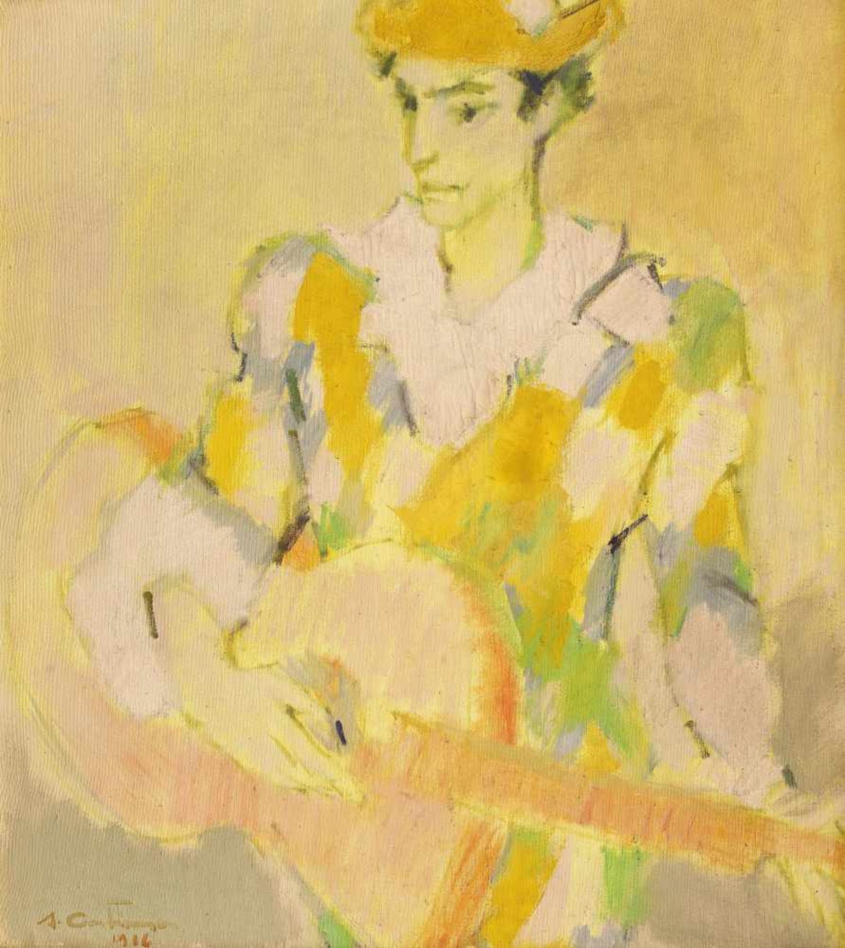 Augustin Costinescu, Harlequin with Guitar