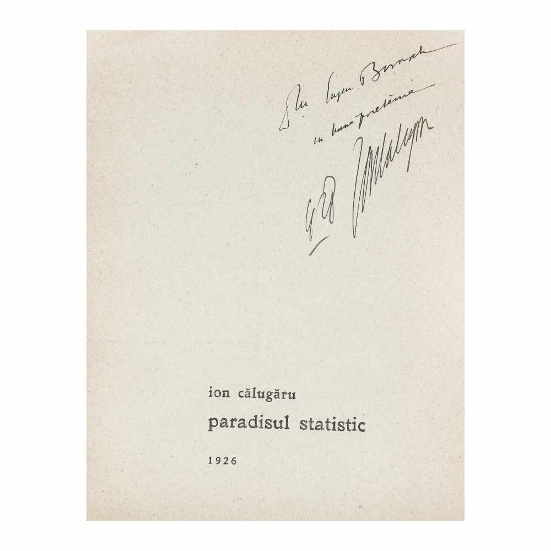 "Paradisul statistic" ("Statistical Paradise"), by Ion Călugăru, Bucharest, 1926, with drawings by - Image 2 of 6