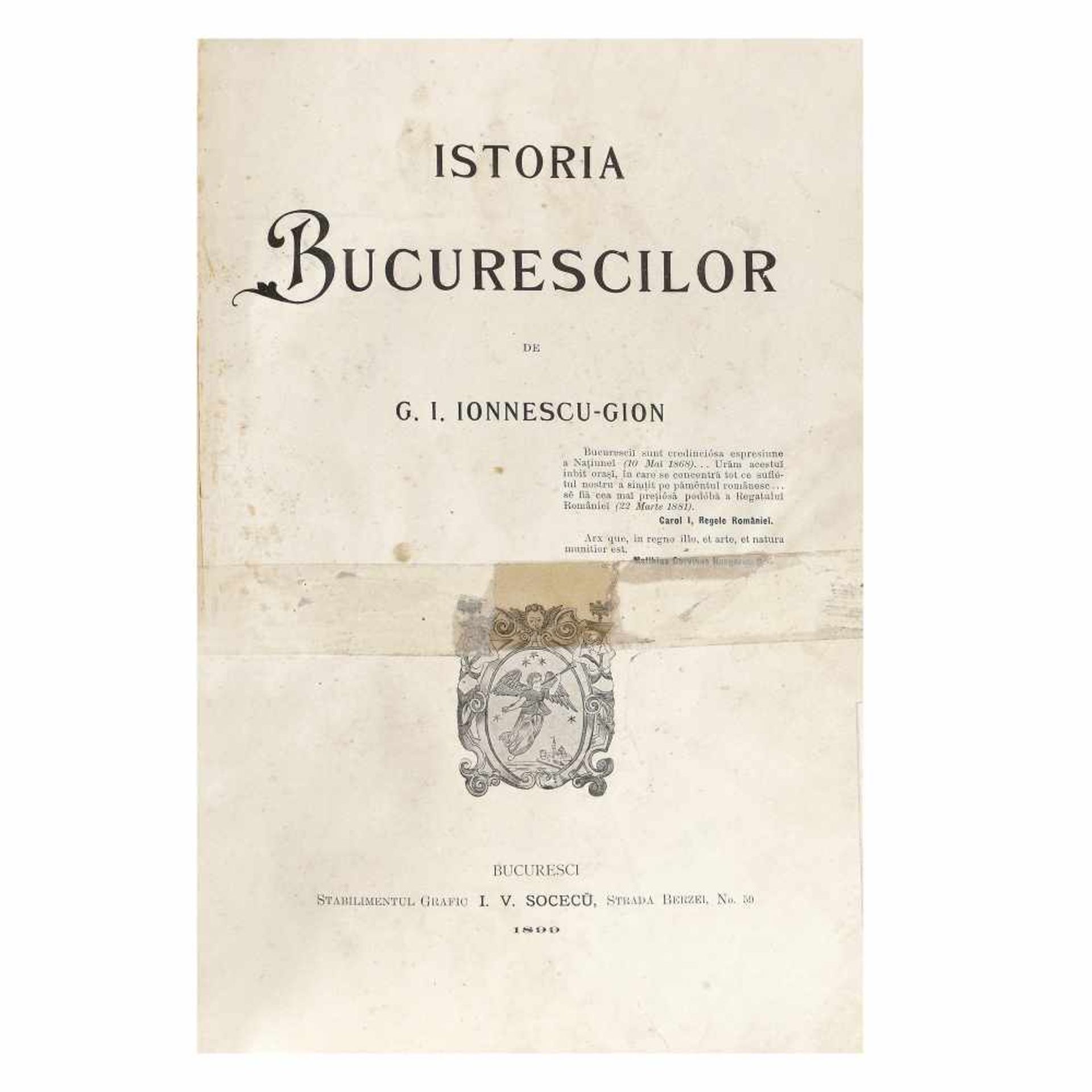 "Istoria Bucureștilor" ("Bucharest History"), by Gheorghe Ionescu-Gion, richly illustrated luxury e - Bild 5 aus 11