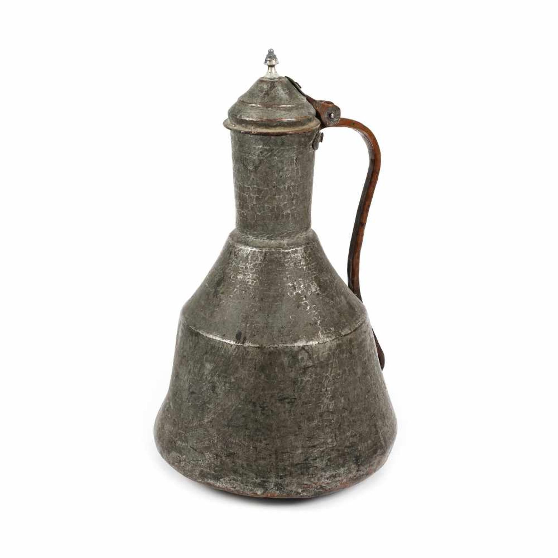 Macedonian silver-plated copper vessel for water, late 19th century