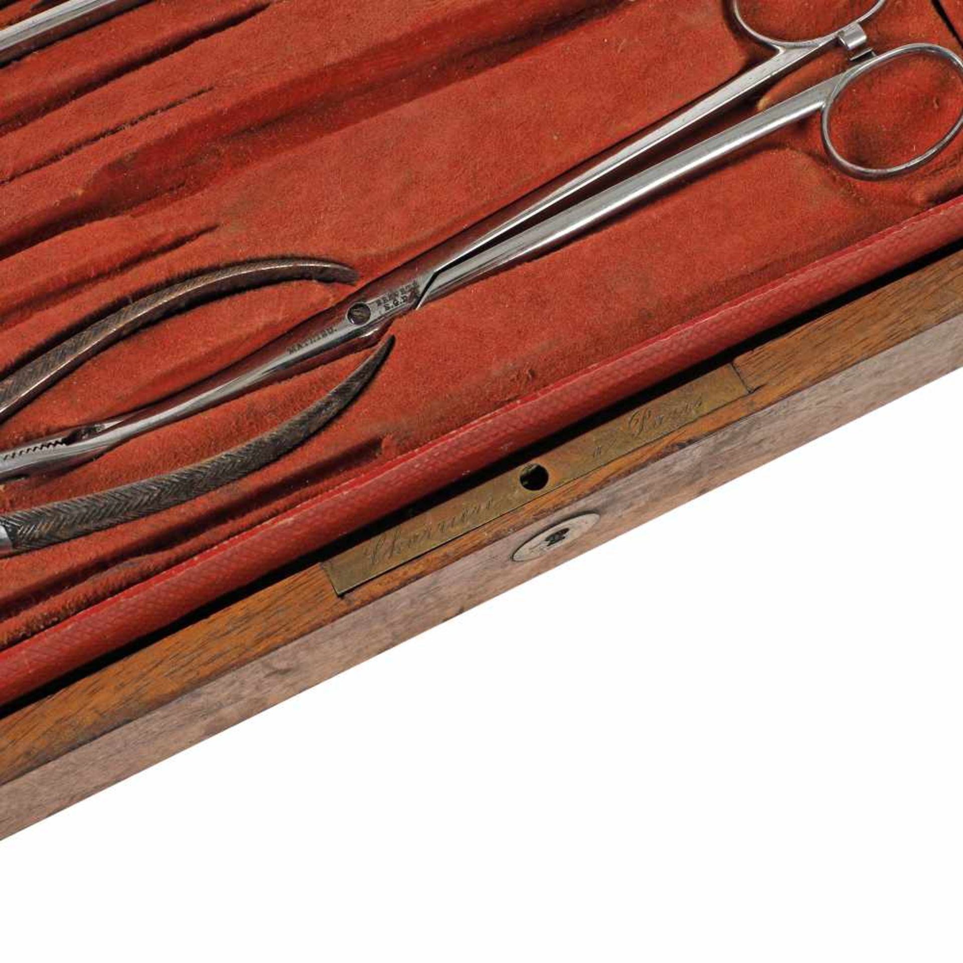 Portable surgery kit, "Charrière" brand, Paris, 19th century, which Dr. Raul Dona used in the First - Bild 5 aus 5